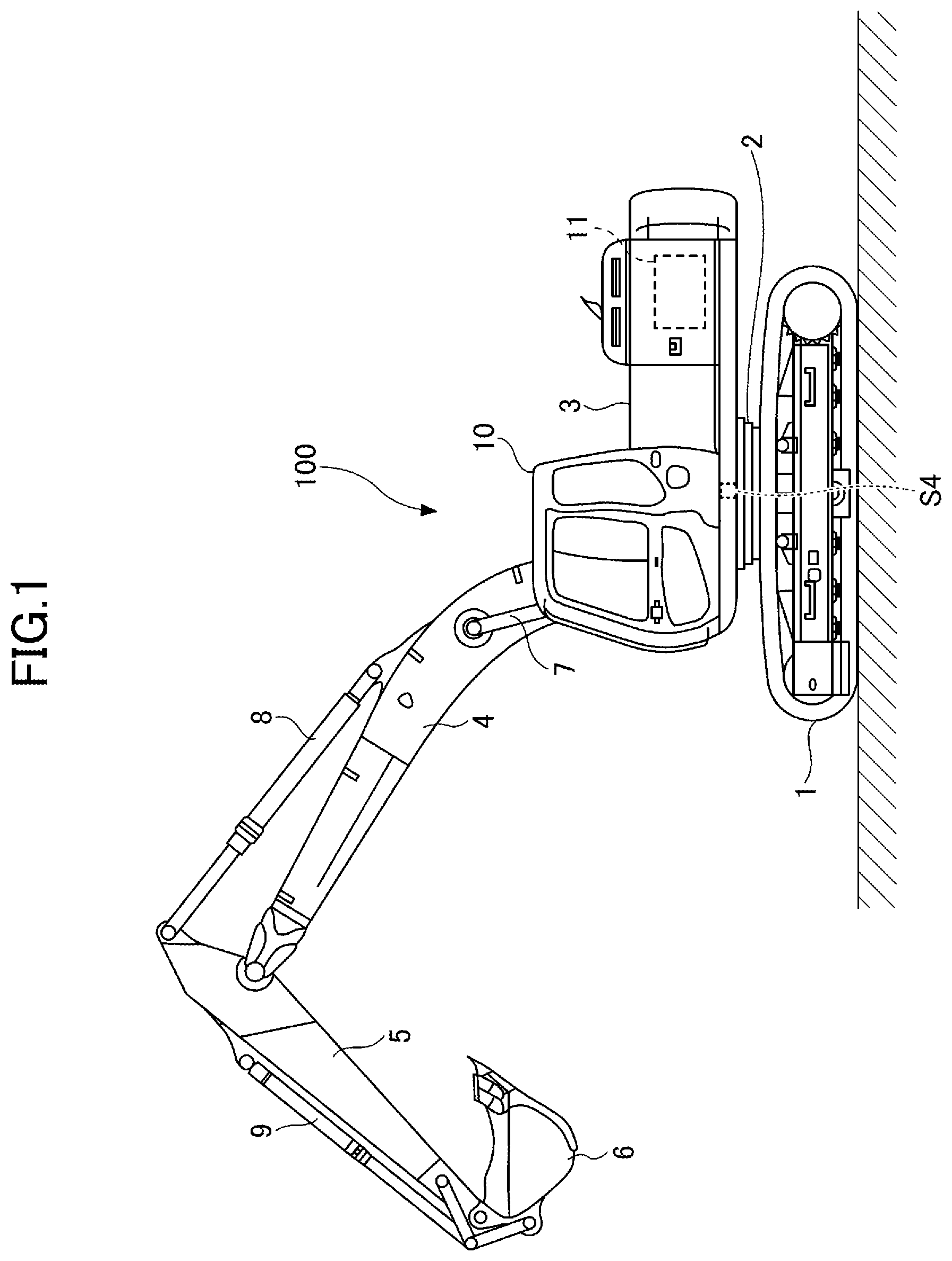 Patent US12359400 — Excavator — Figure 1