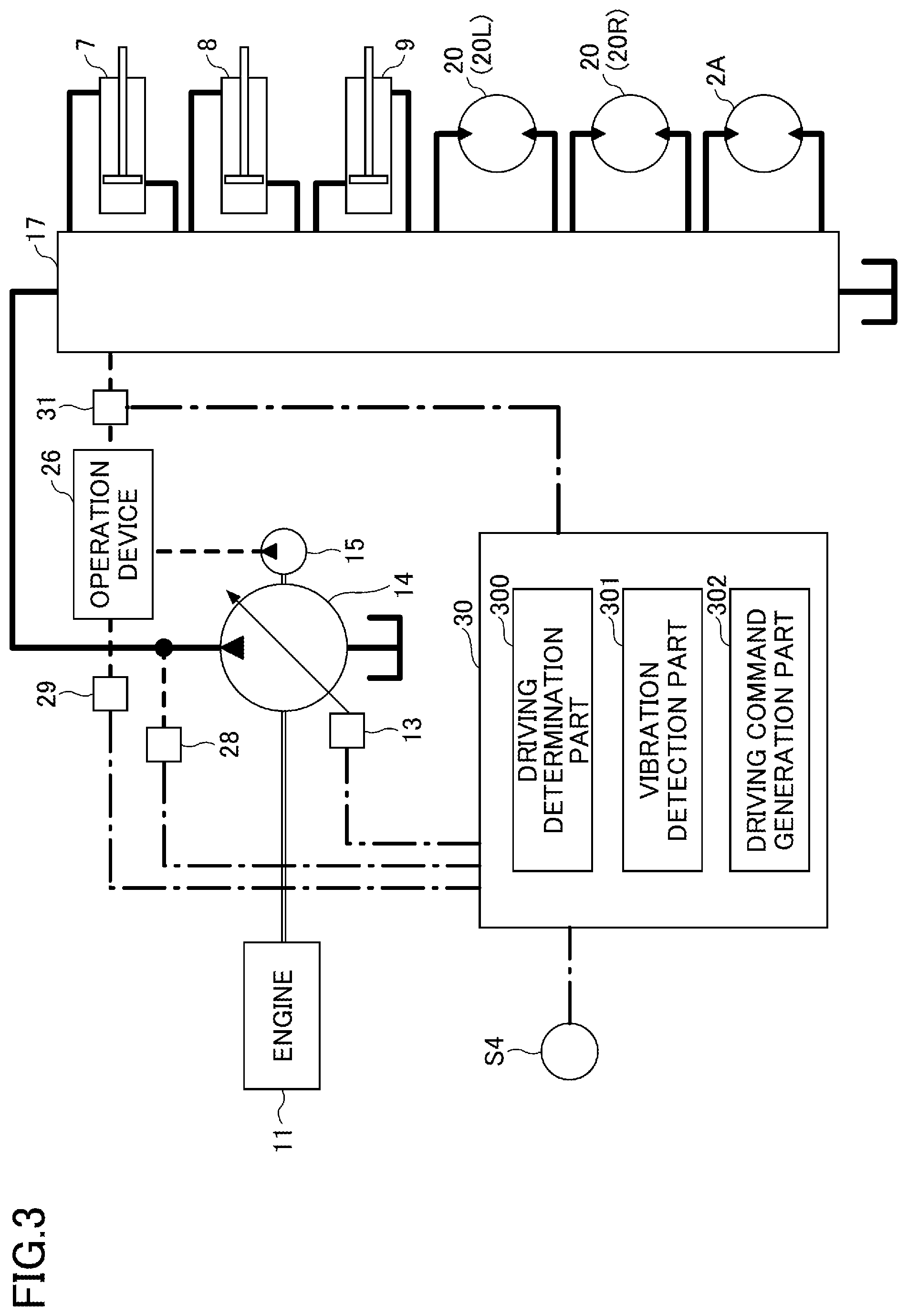 Patent US12359400 Figure 3 – Excavator