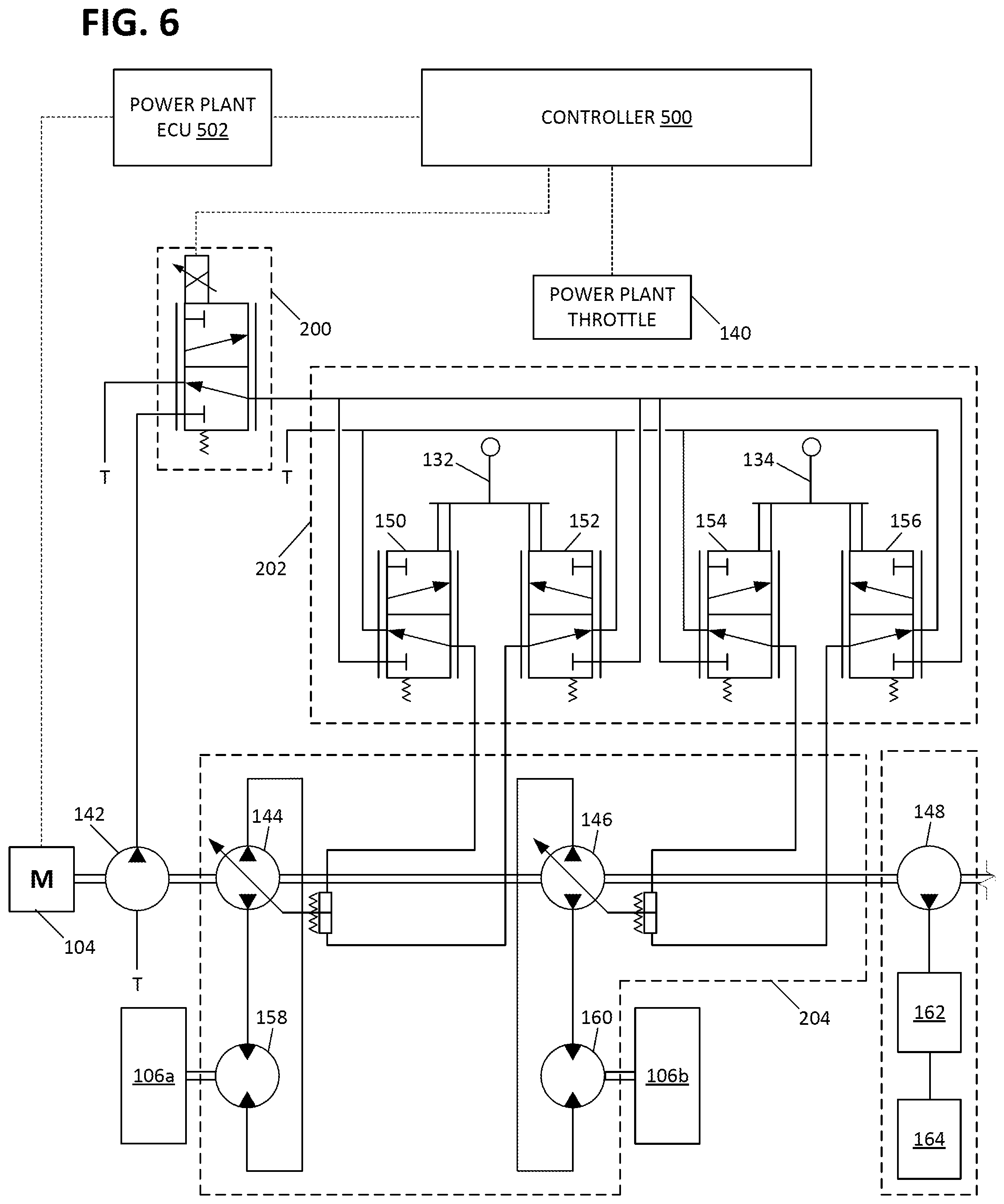 Patent US12359401 Figure 5 – Work machine with power optimization