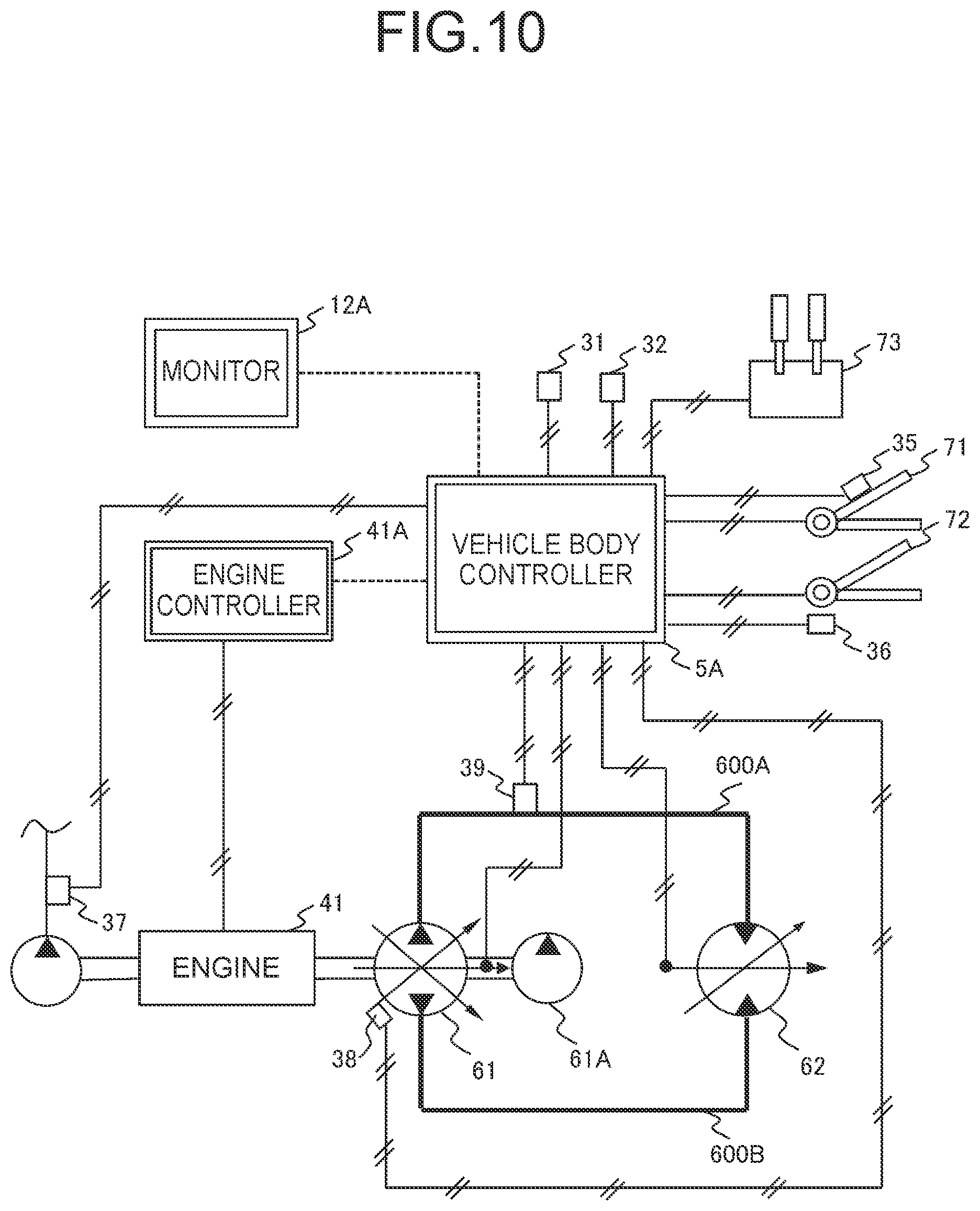 Patent US12359402 Figure 9 – Work vehicle