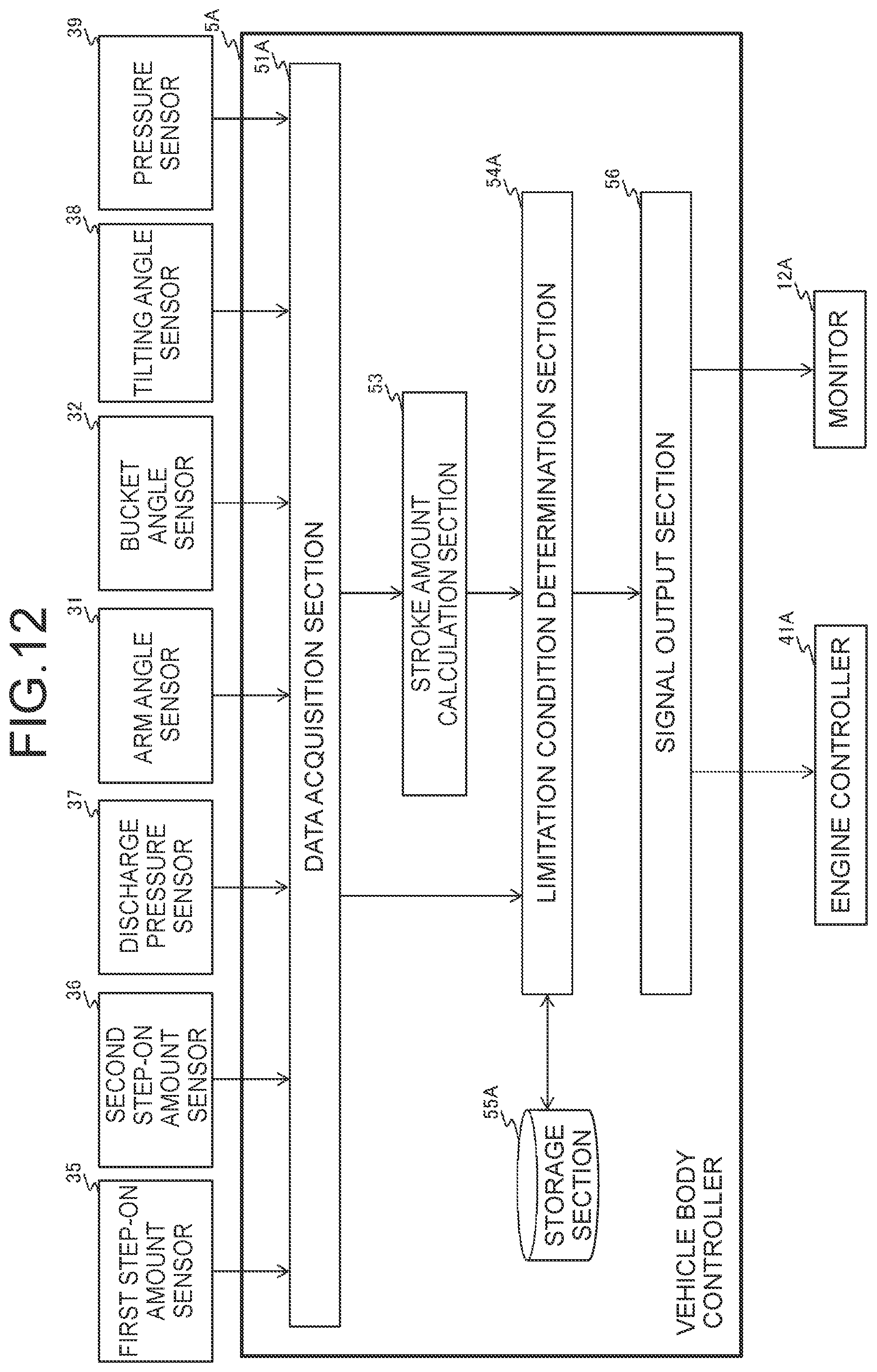 Patent US12359402 Figure 11 – Work vehicle