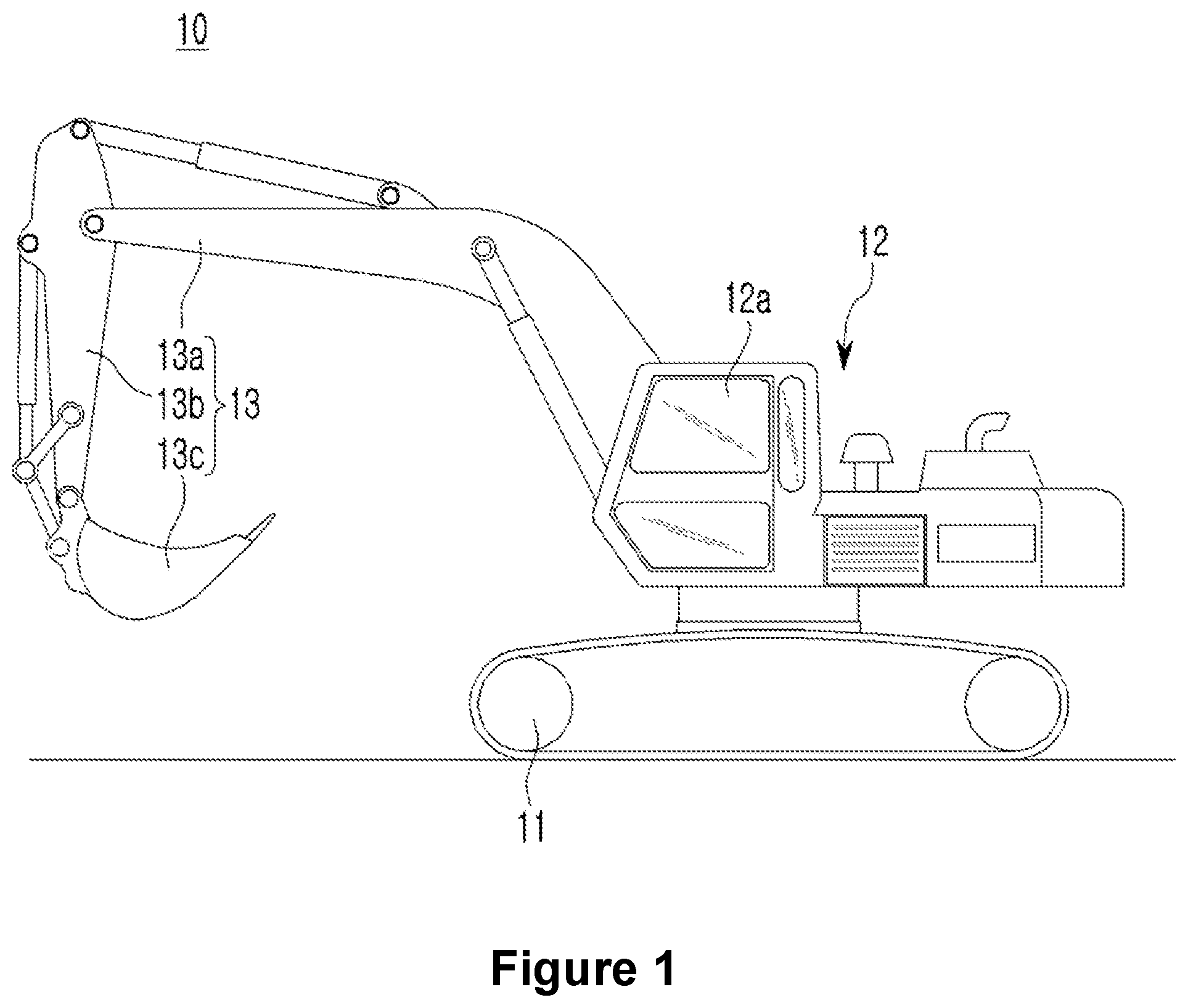 Patent US12359406 Figure 1 – Display system for construction machine