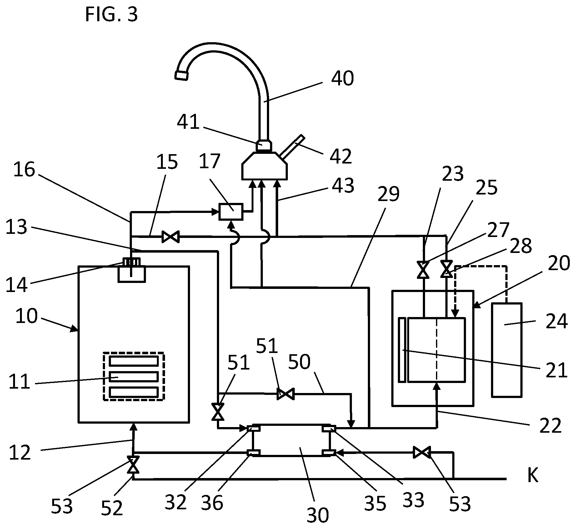 Patent US12359410 Figure 3 – Water dispensing device
