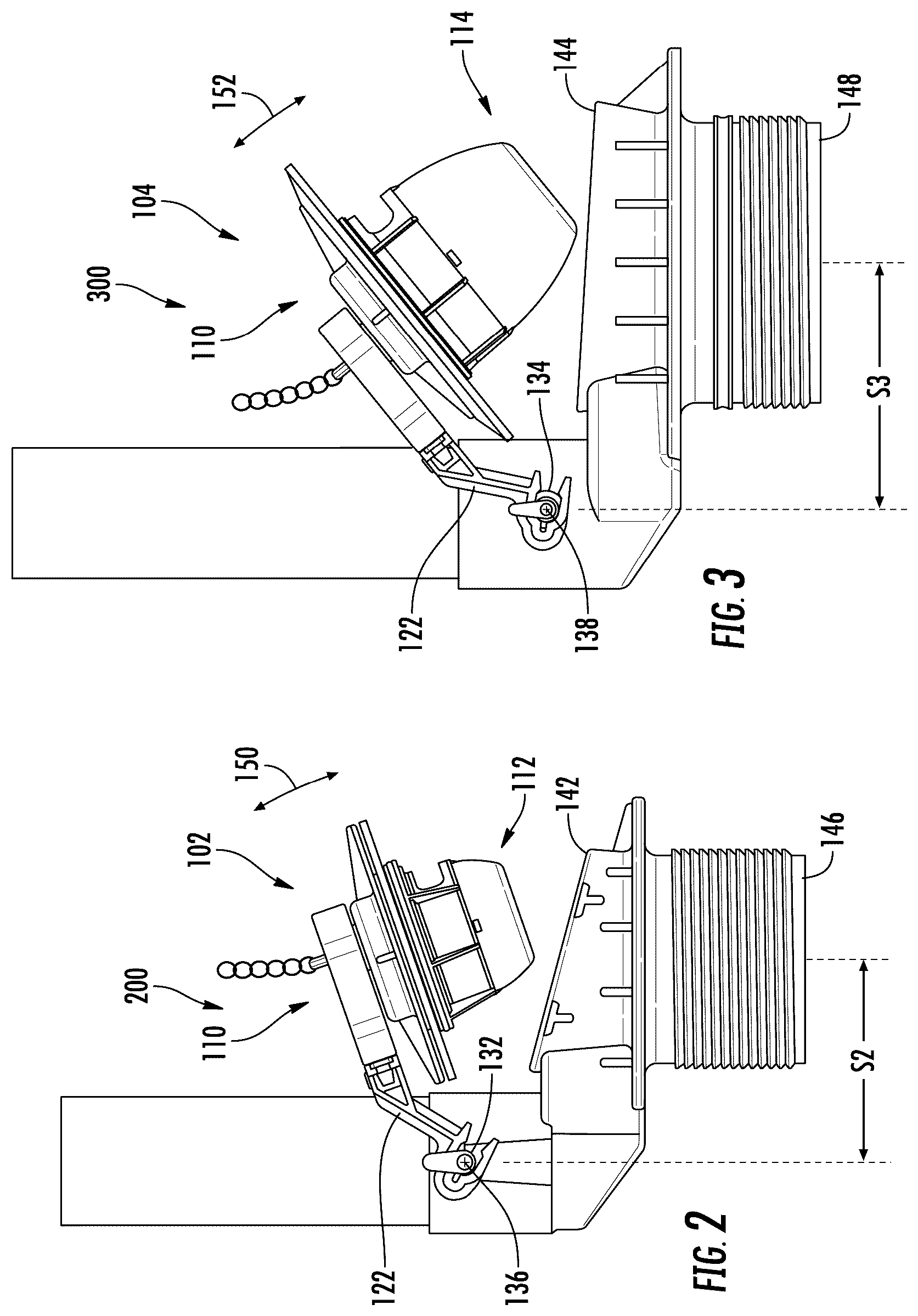 Patent US12359413 Figure 2 – Reconfigurable flapper for different sized flush valves