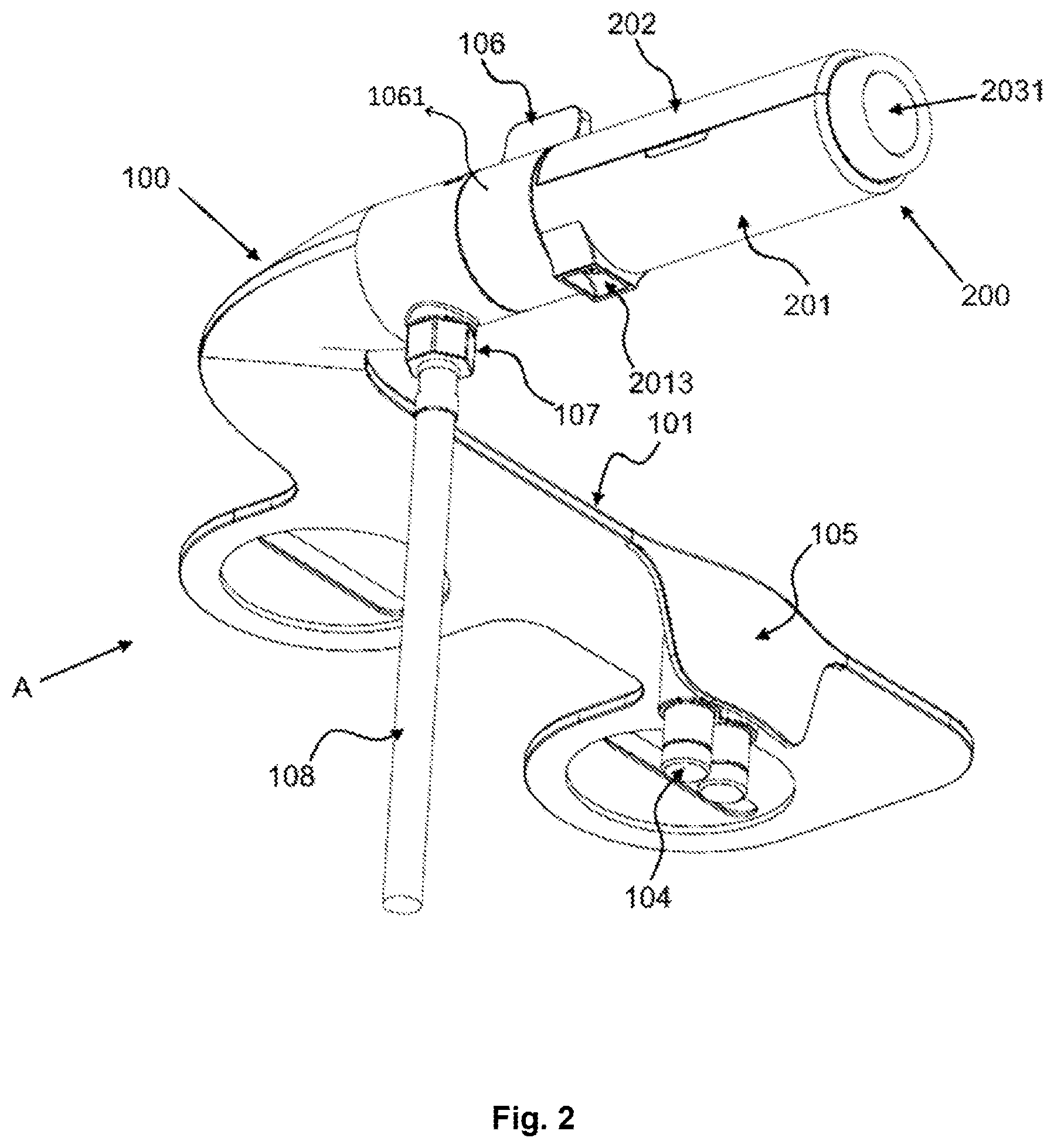 Patent US12359414 Figure 2 – Scented bidet nozzle construct
