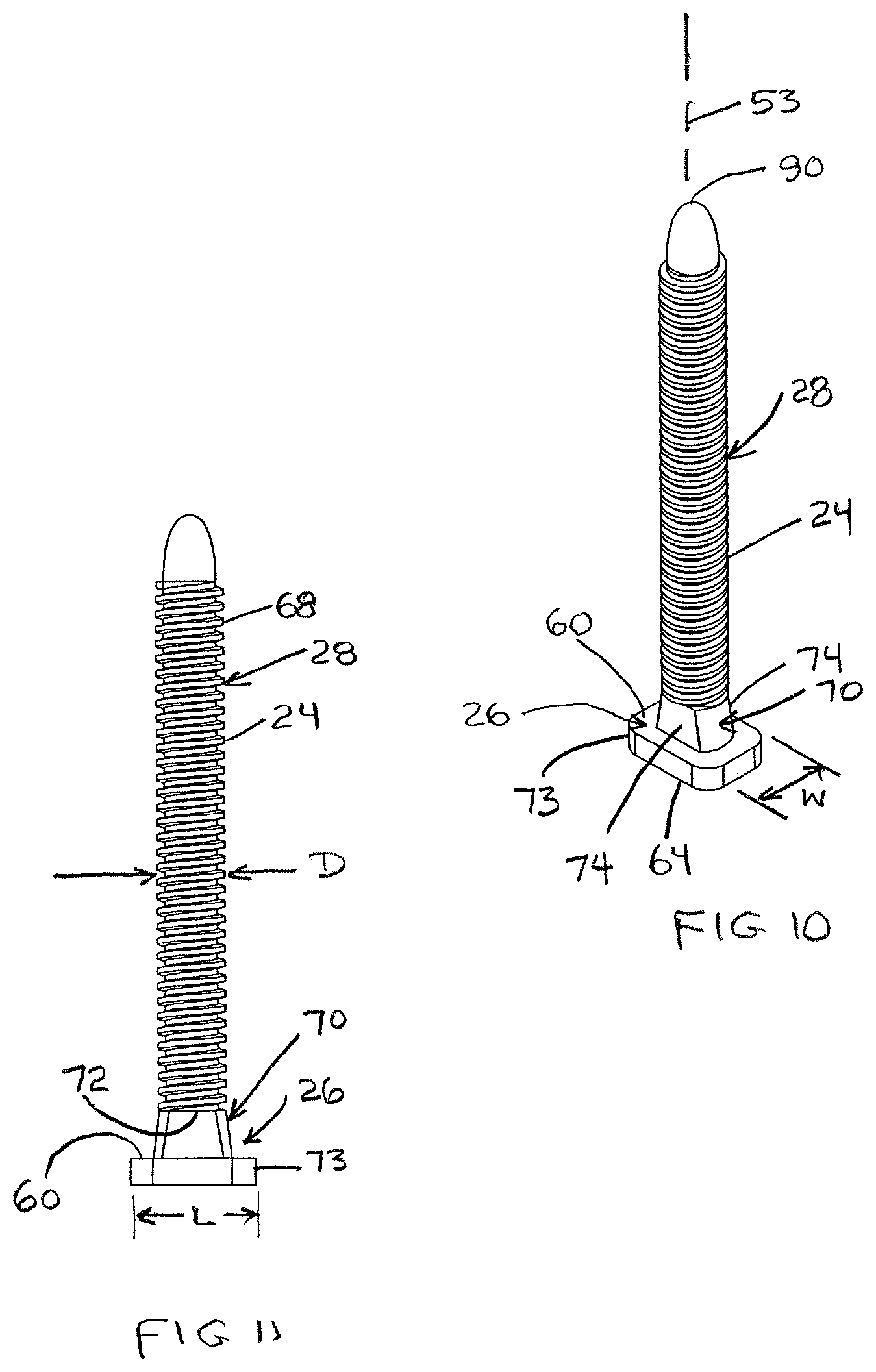 Patent US12359417 Figure 6 – Anchor bolt system for toilet and method of mounting a toilet using the system