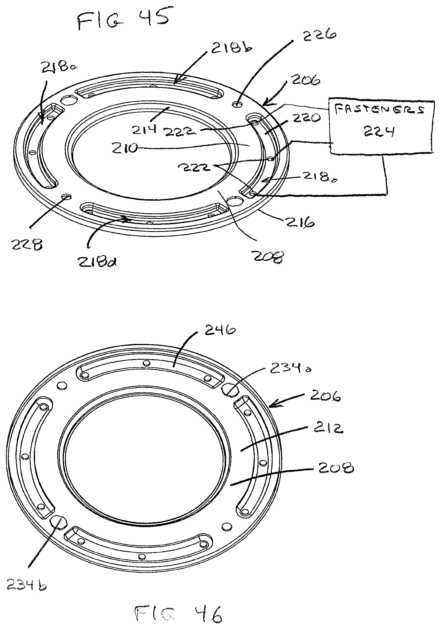Patent US12359417 Figure 17 – Anchor bolt system for toilet and method of mounting a toilet using the system