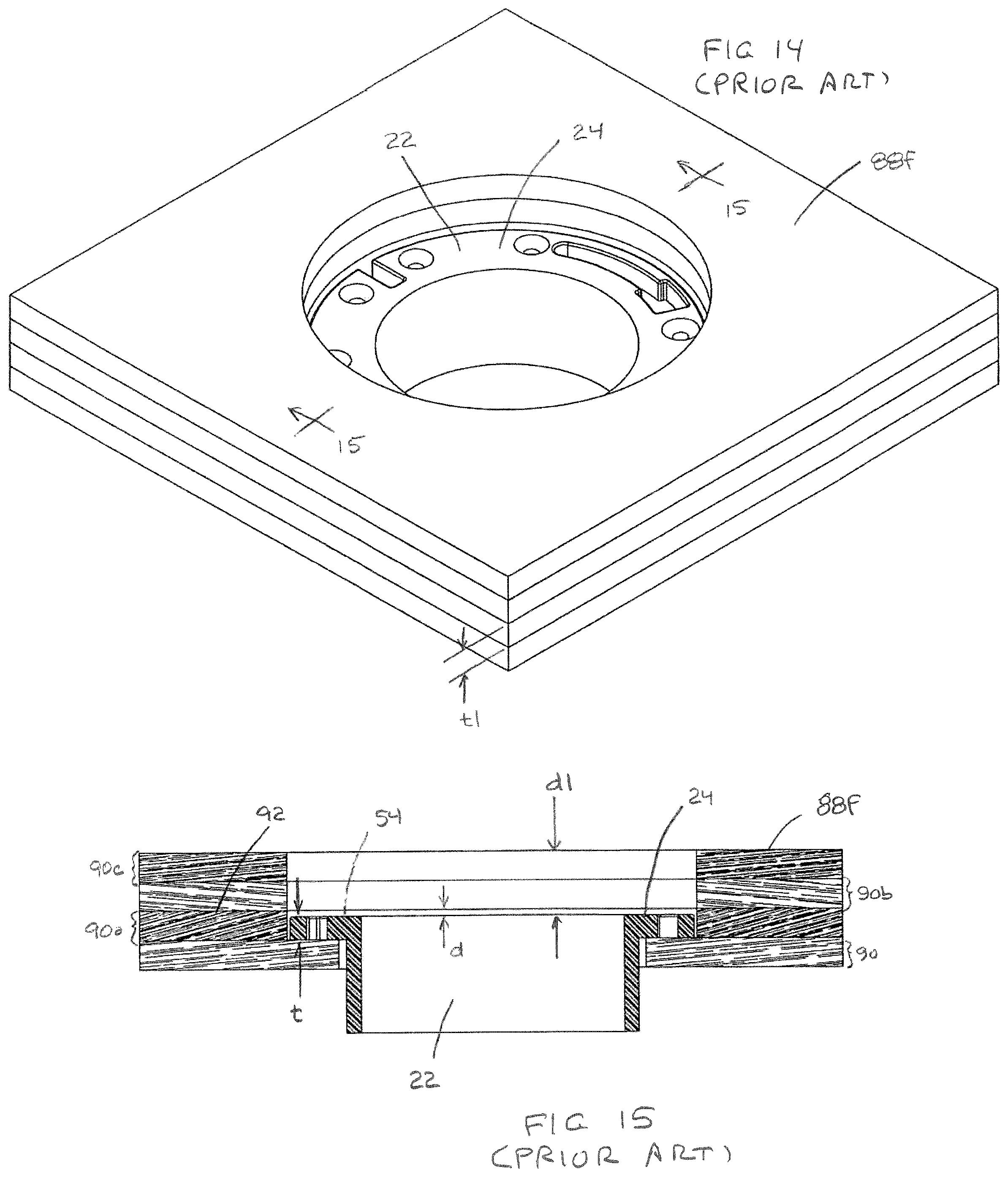 Patent US12359418 Figure 5 – Method of mounting a toilet and sealing assembly used in performing the method