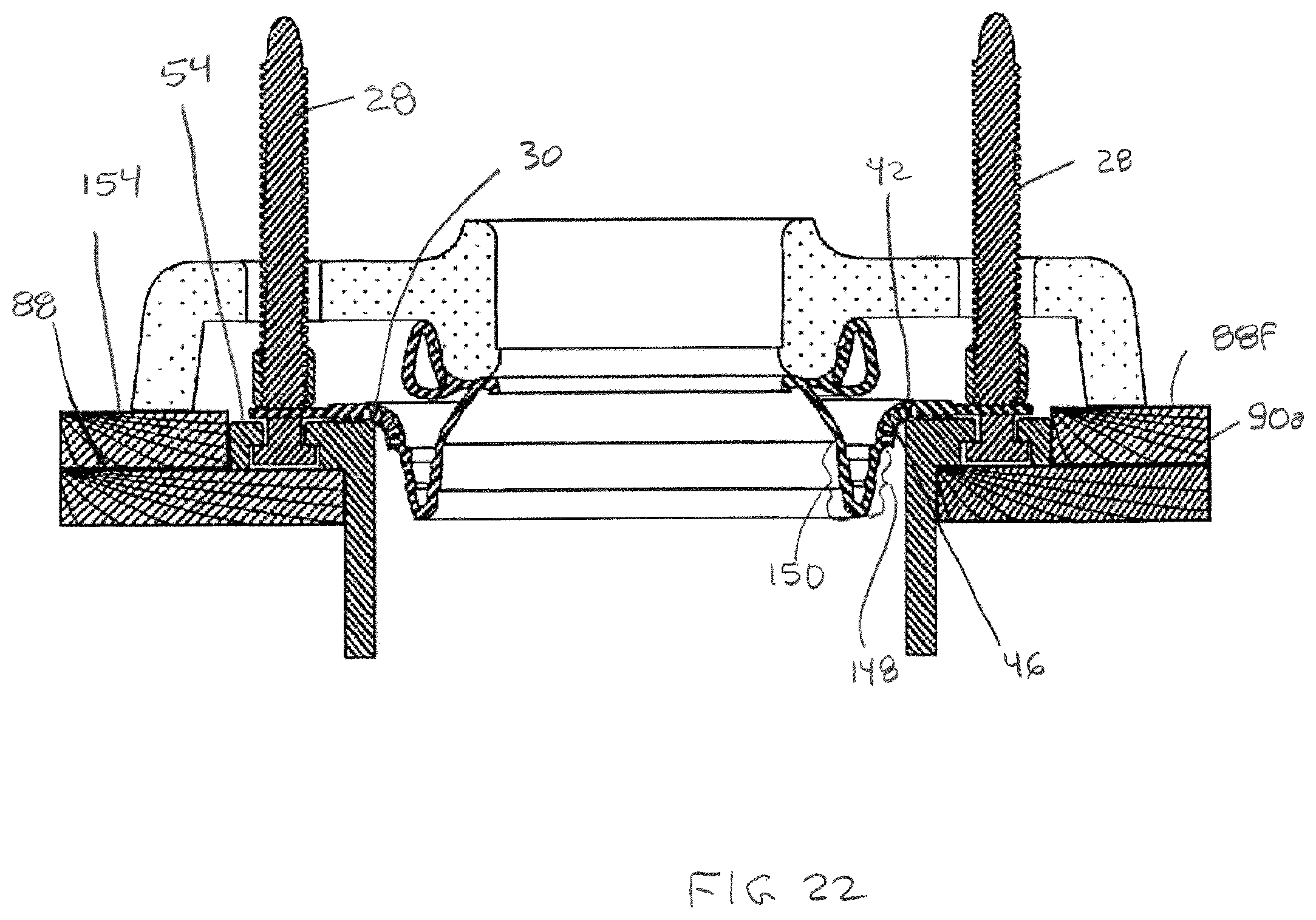Patent US12359418 Figure 11 – Method of mounting a toilet and sealing assembly used in performing the method