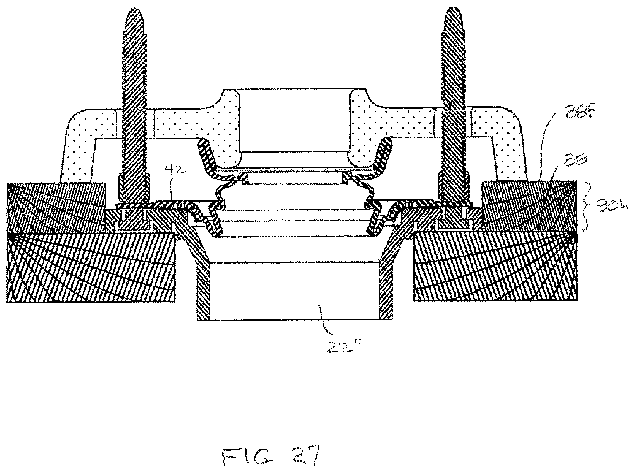 Patent US12359418 Figure 16 – Method of mounting a toilet and sealing assembly used in performing the method