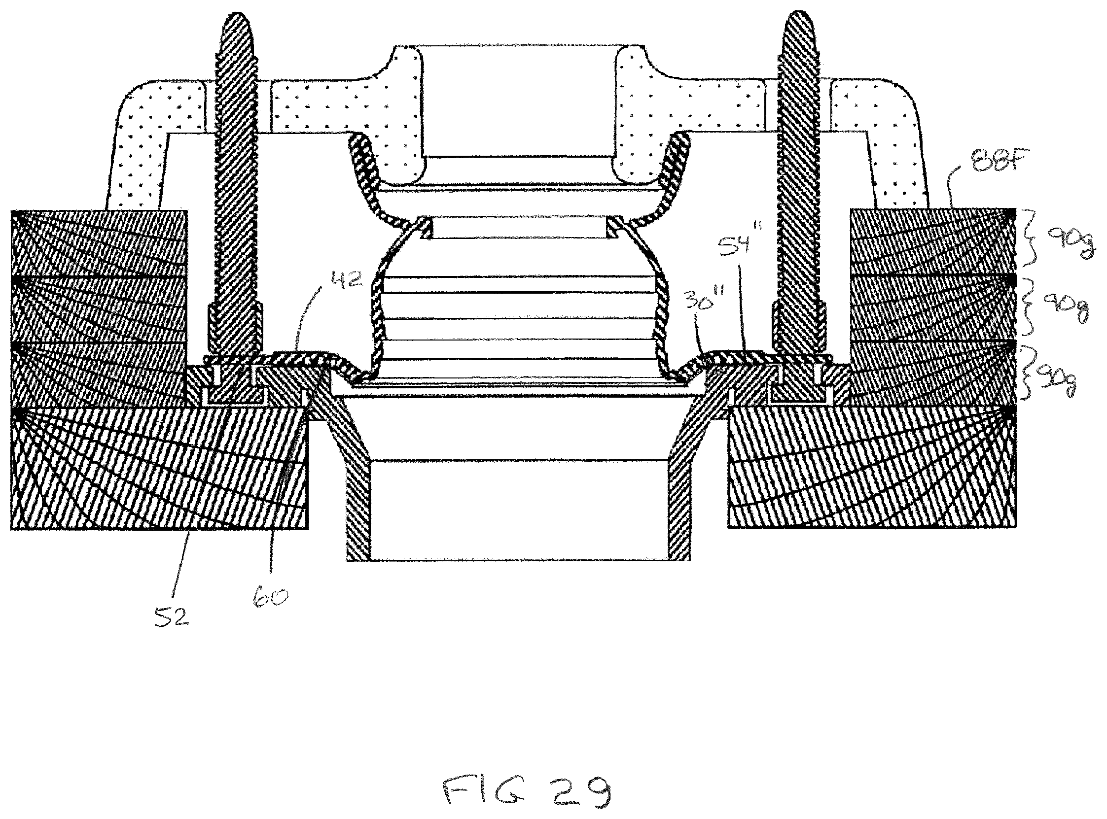 Patent US12359418 Figure 18 – Method of mounting a toilet and sealing assembly used in performing the method