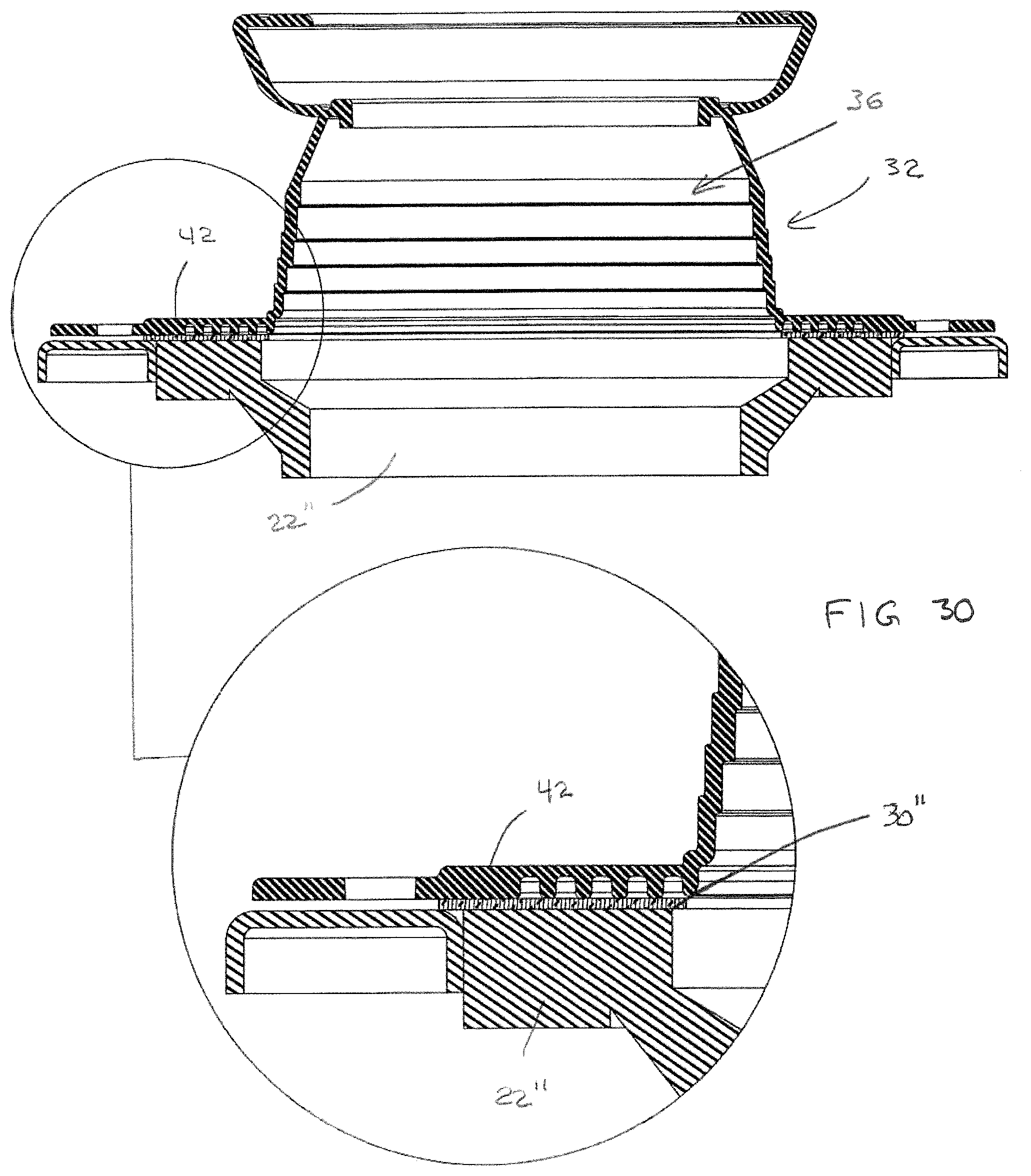 Patent US12359418 Figure 19 – Method of mounting a toilet and sealing assembly used in performing the method