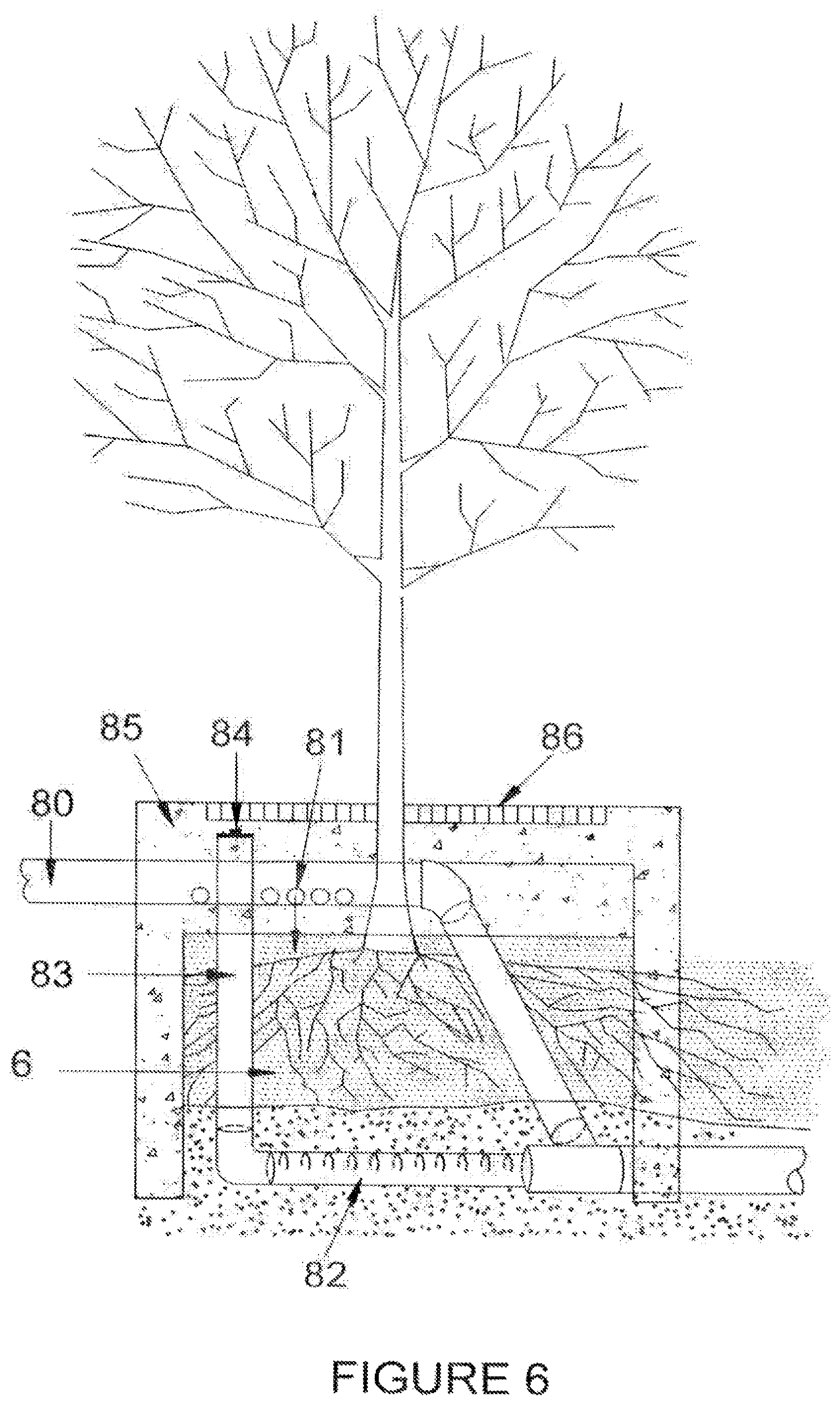 Patent US12359419 Figure 6 – Stormwater biofiltration system and method
