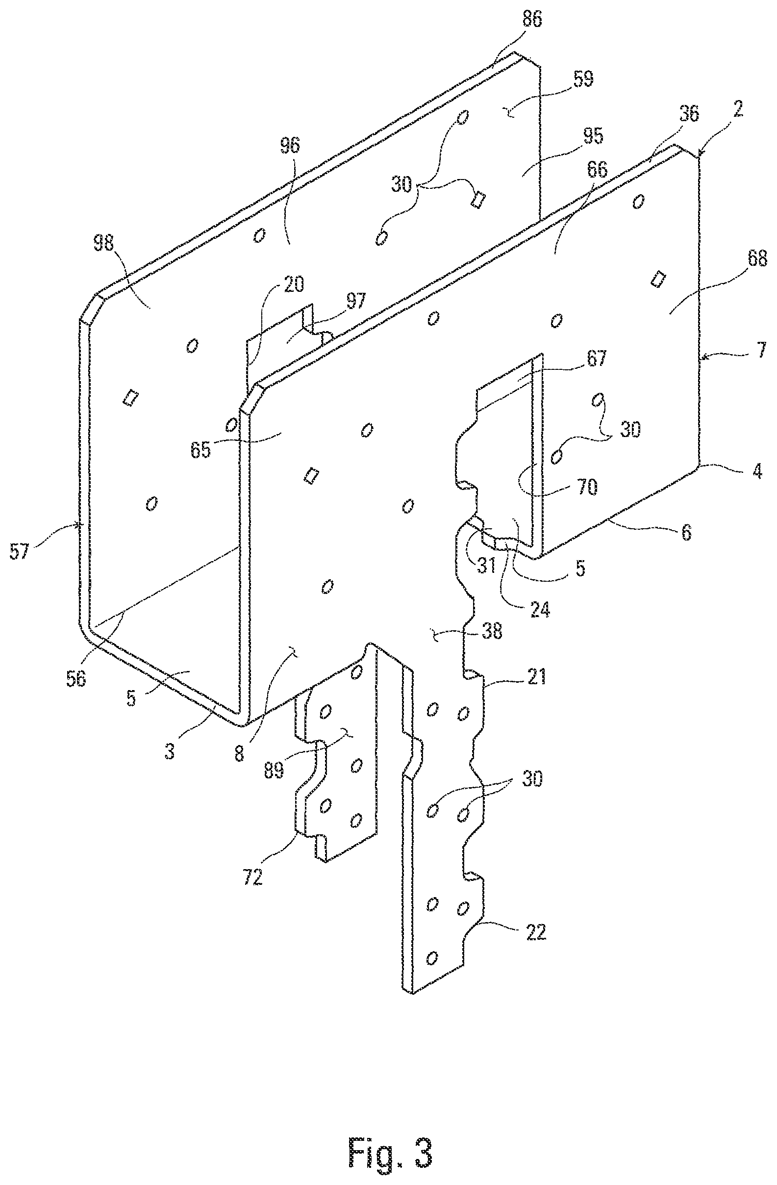 Patent US12359422 Figure 3 – Column cap