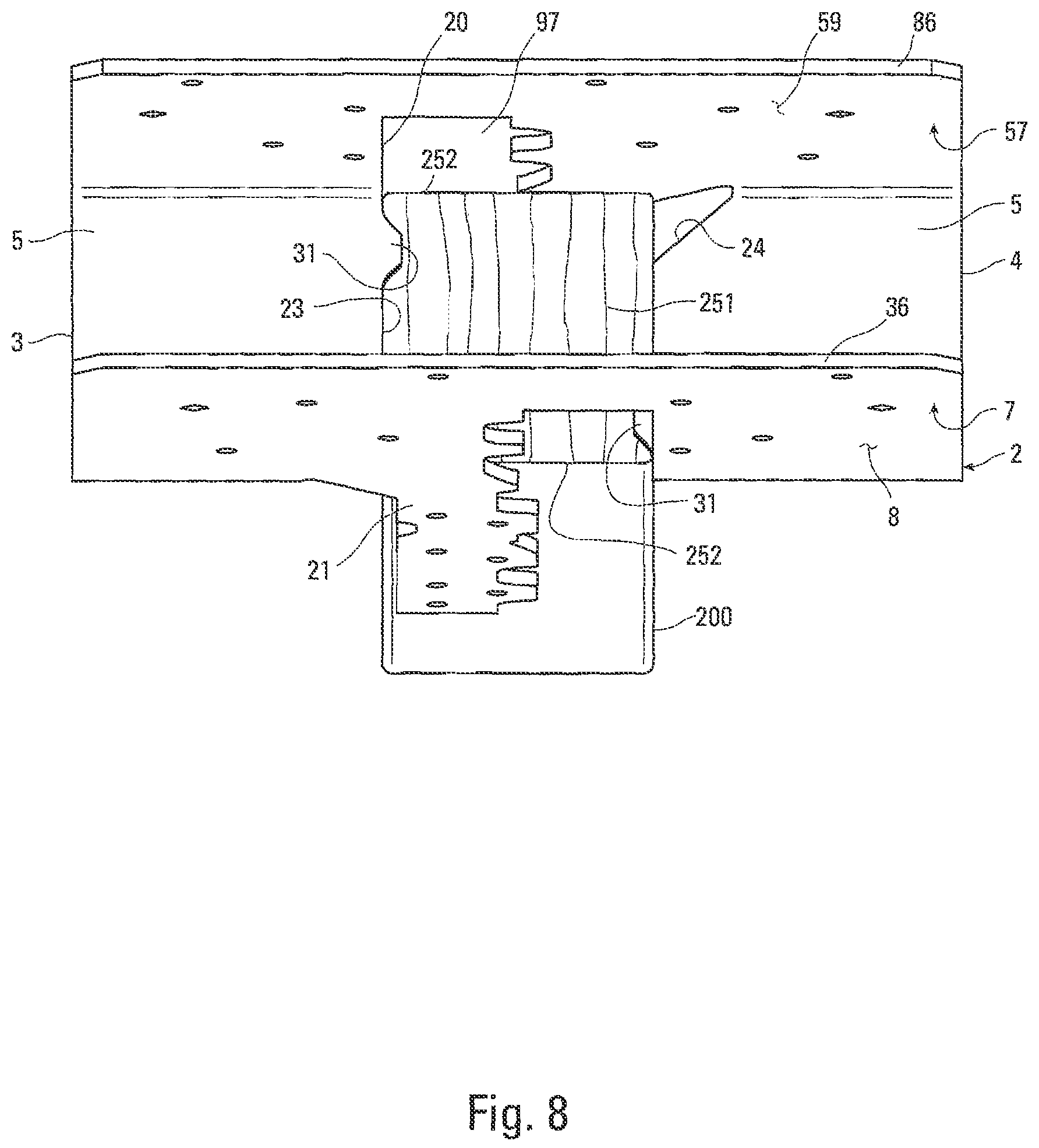Patent US12359422 Figure 7 – Column cap