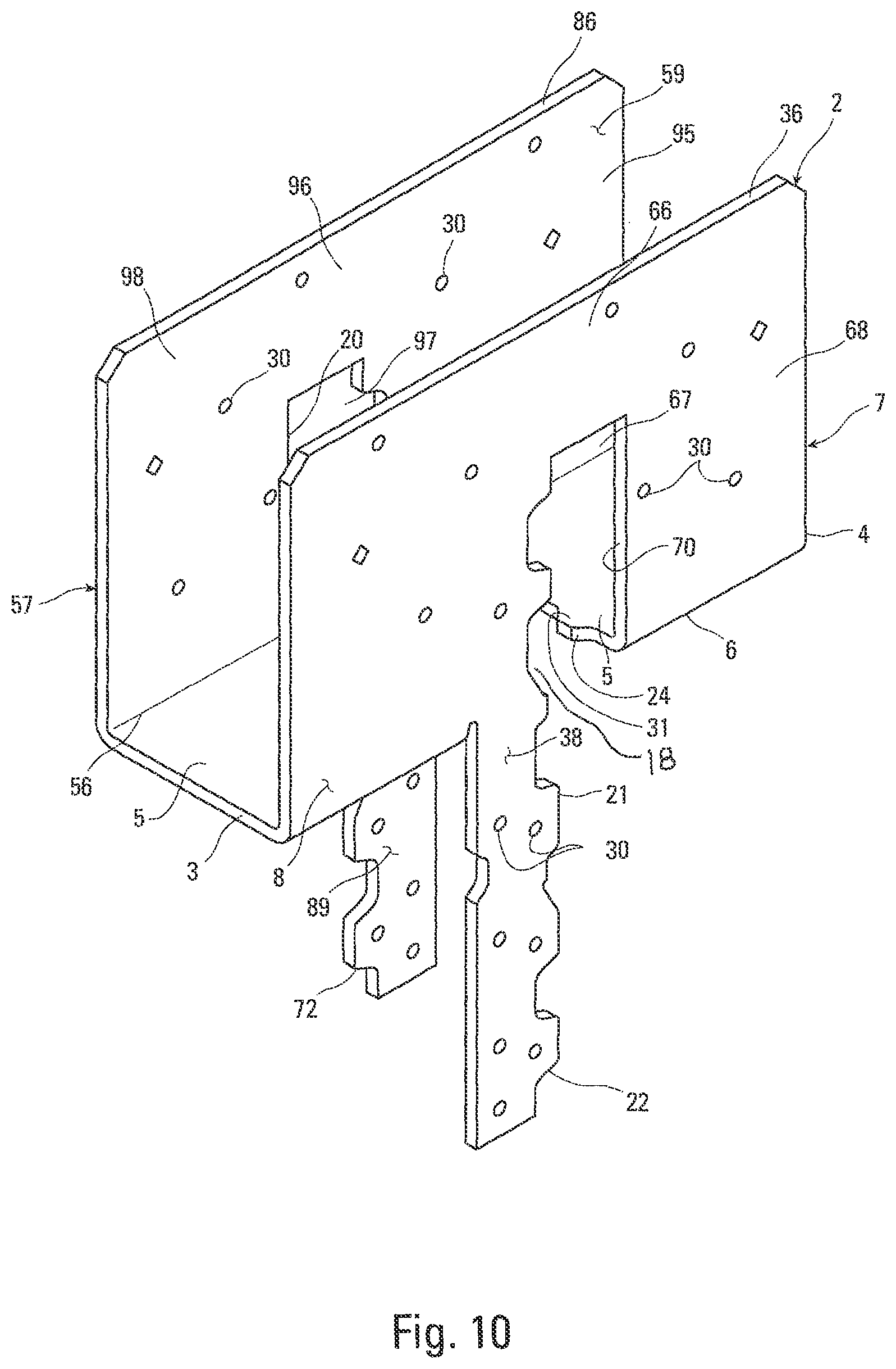 Patent US12359422 Figure 9 – Column cap