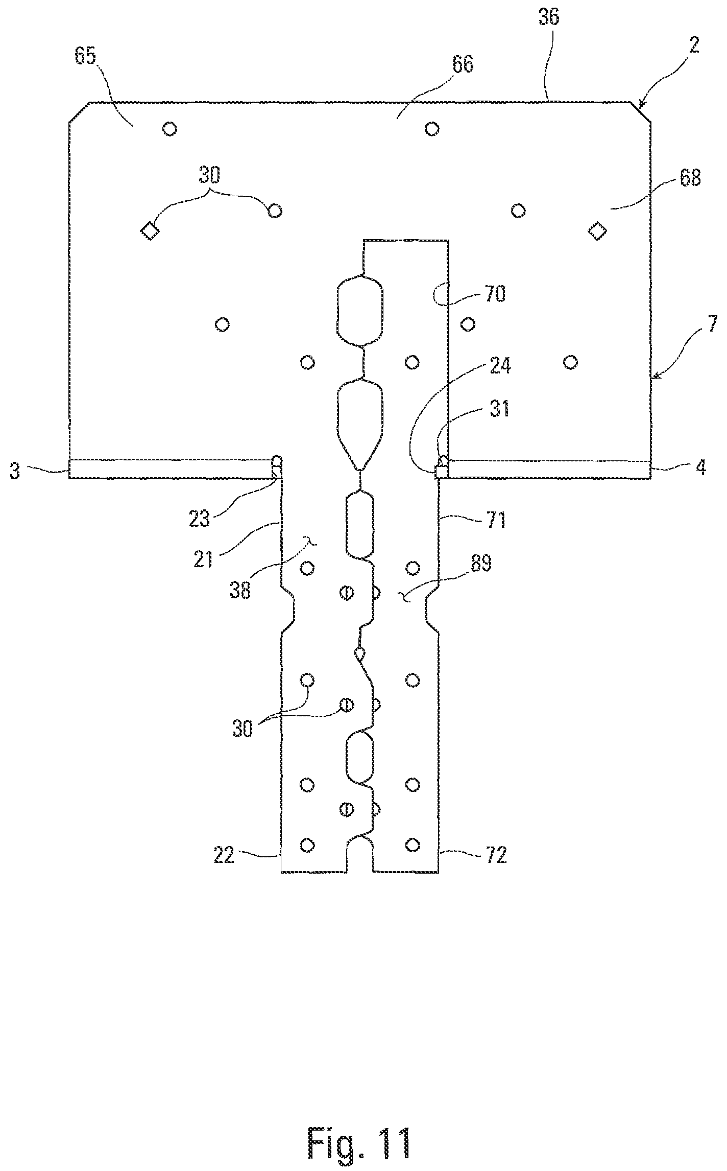 Patent US12359422 Figure 10 – Column cap