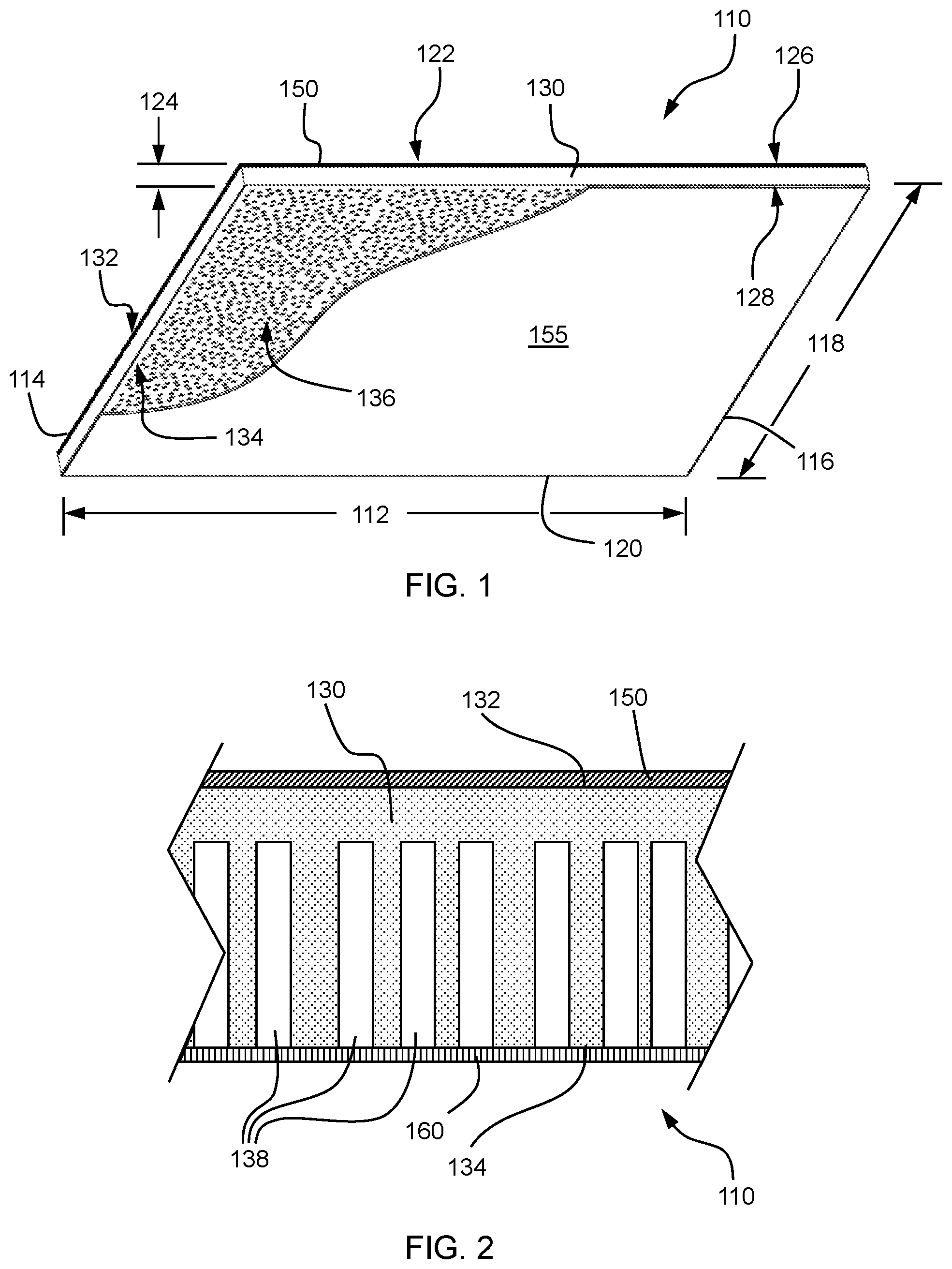Patent US12359425 Figure 1 – Acoustic ceiling panel, method of manufacture and acoustic ceiling system