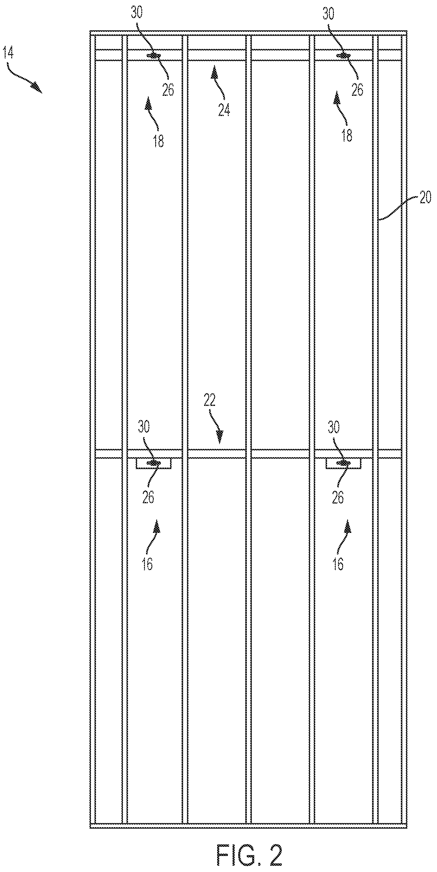 Patent US12359426 Figure 2 – Wall connection system