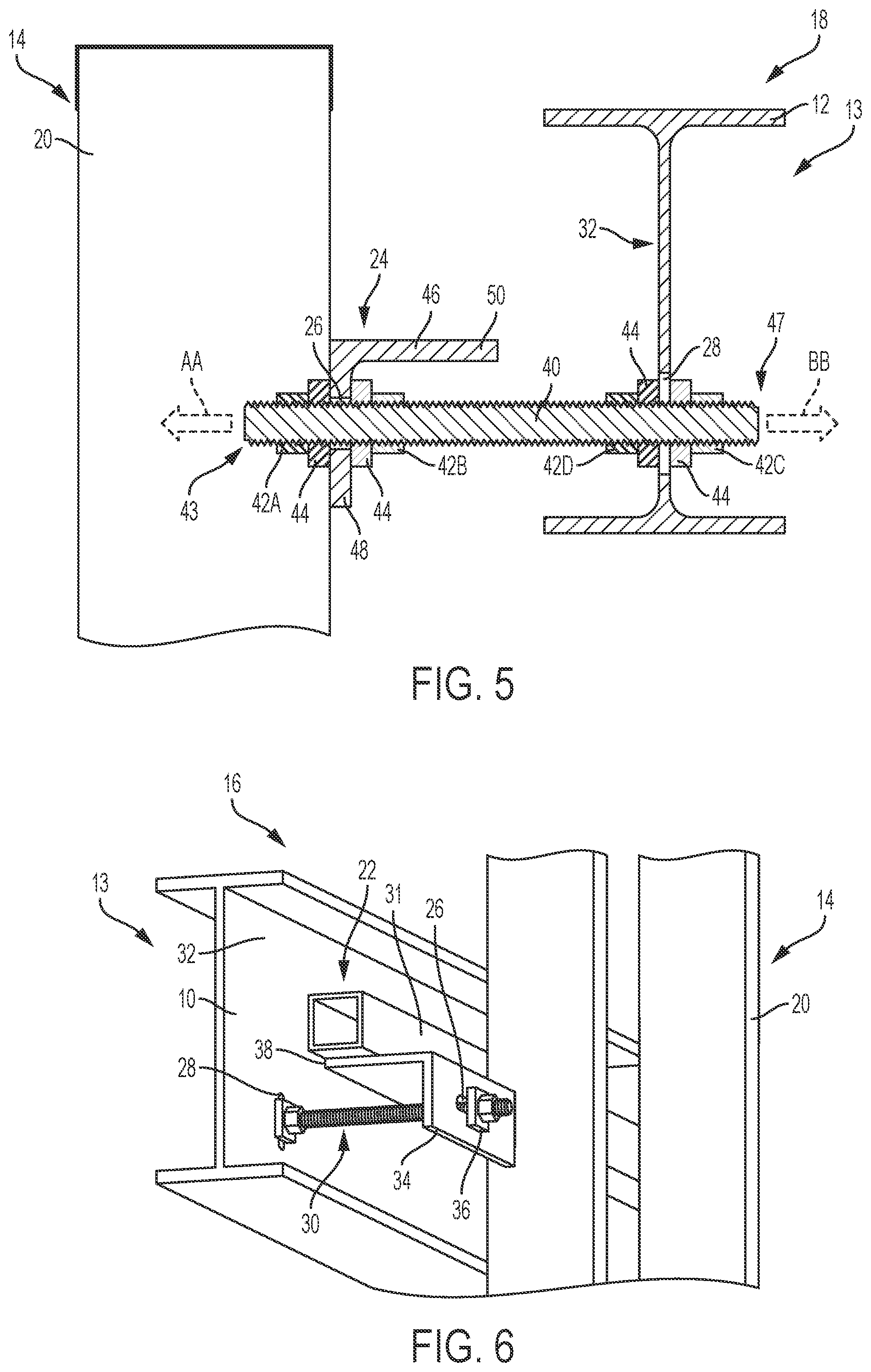 Patent US12359426 Figure 4 – Wall connection system