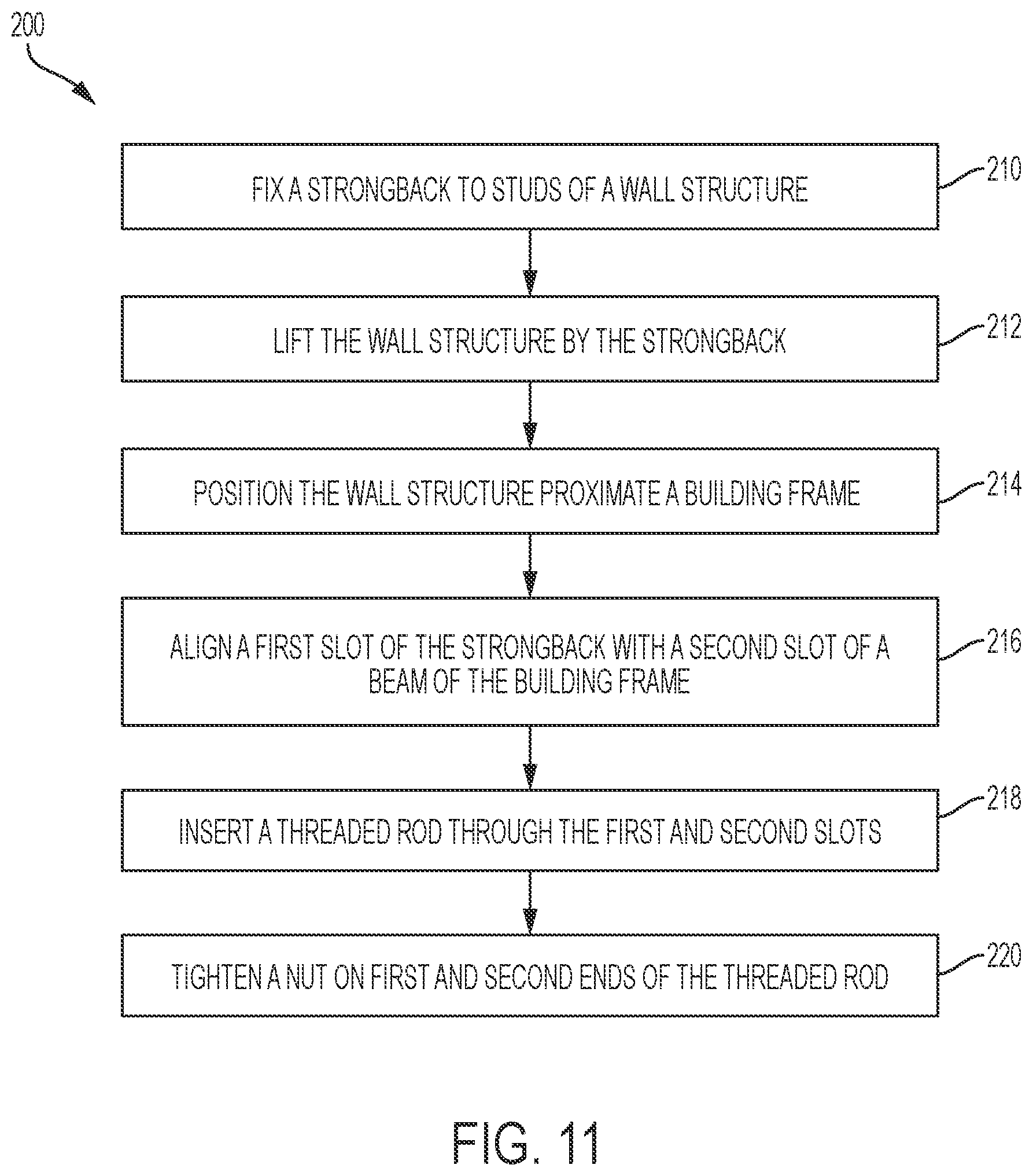Patent US12359426 Figure 7 – Wall connection system