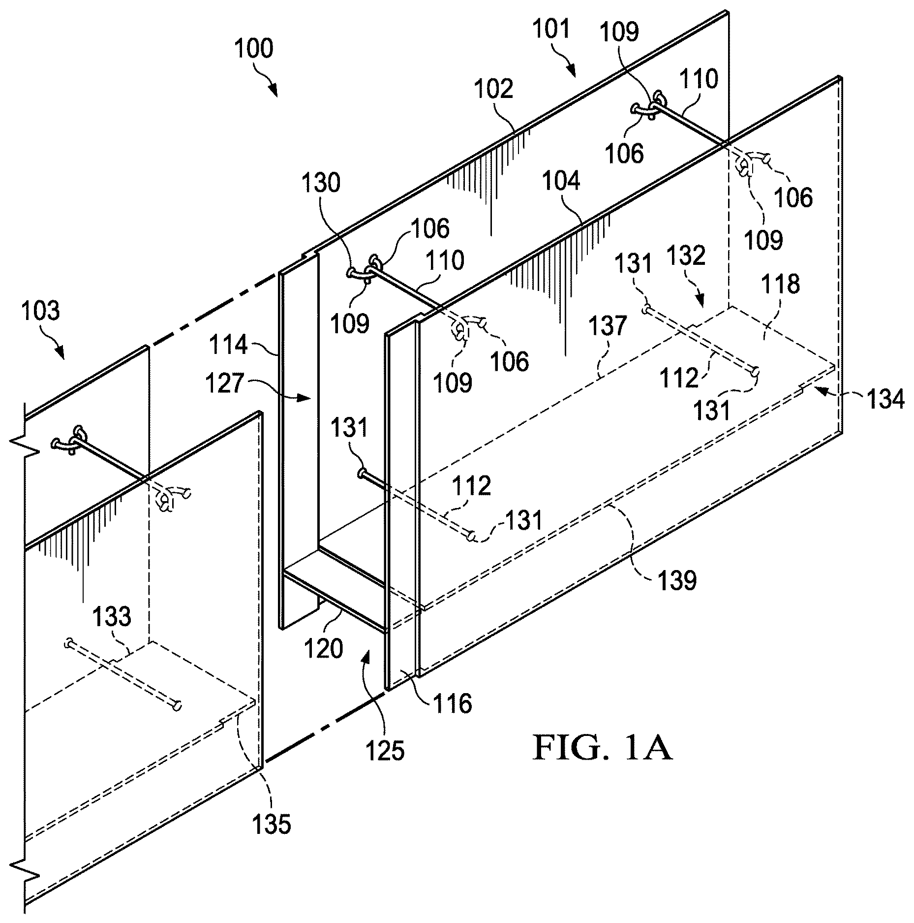 Patent US12359427 — Composite conduit formwork structure and method of fabrication — Figure 1