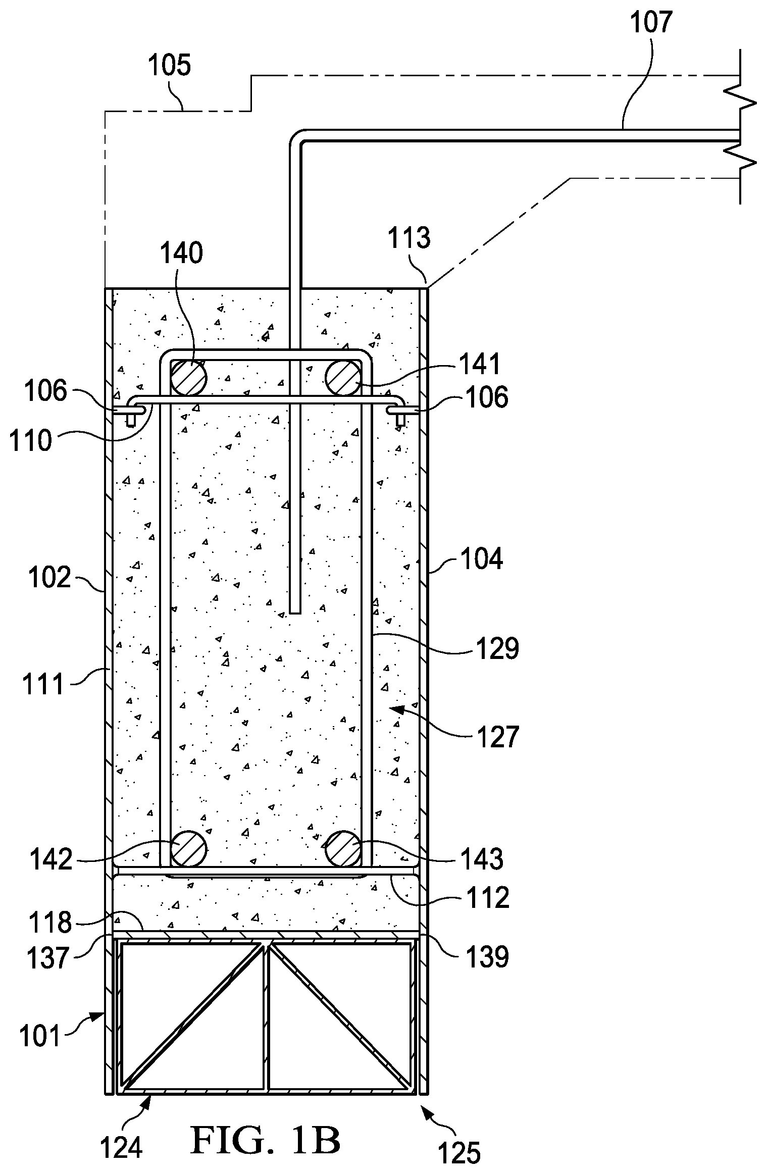 Patent US12359427 Figure 2 – Composite conduit formwork structure and method of fabrication