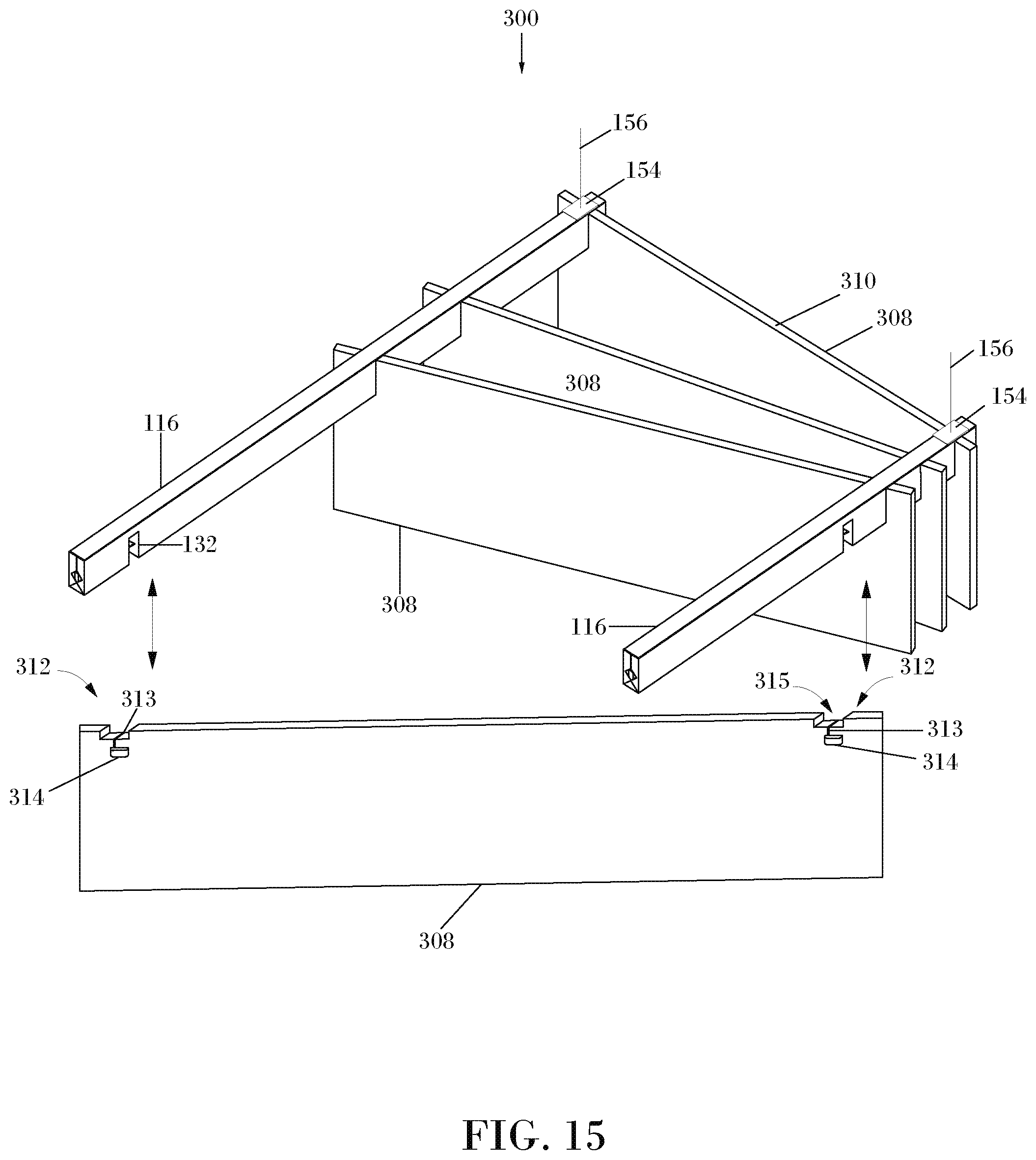 Patent US12359428 Figure 12 – Ceiling system