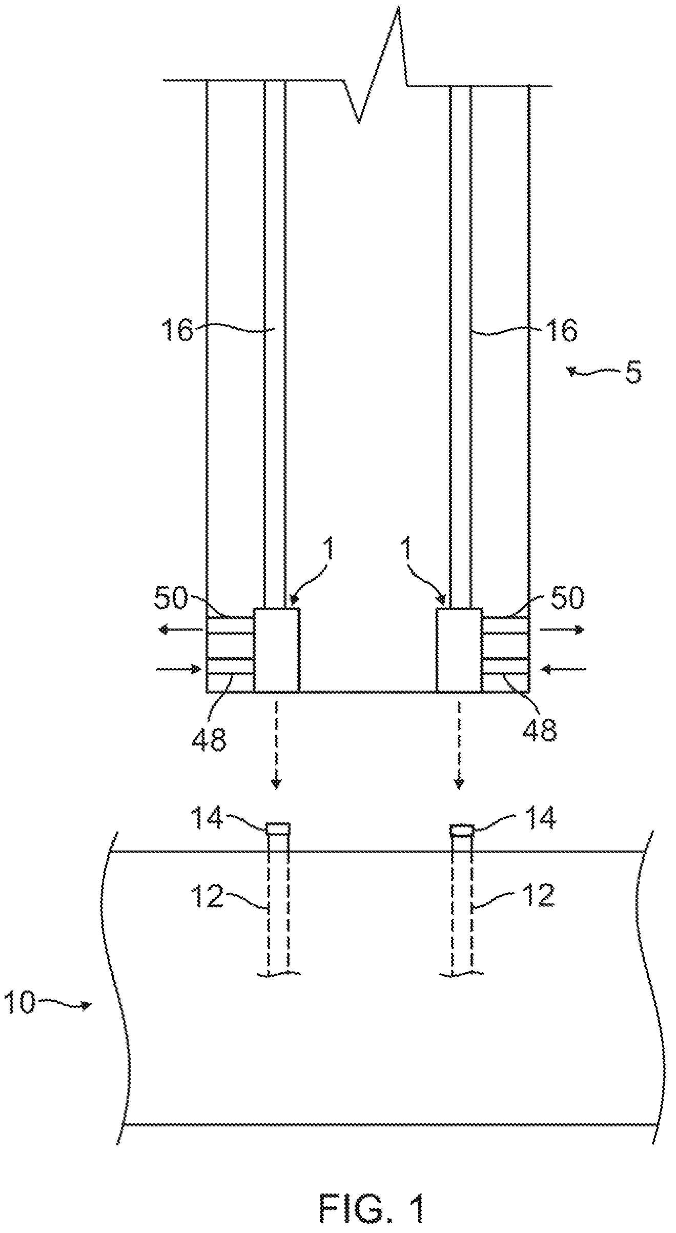 Patent US12359431 Figure 1 – Grouted coupler for splicing steel reinforcement bars