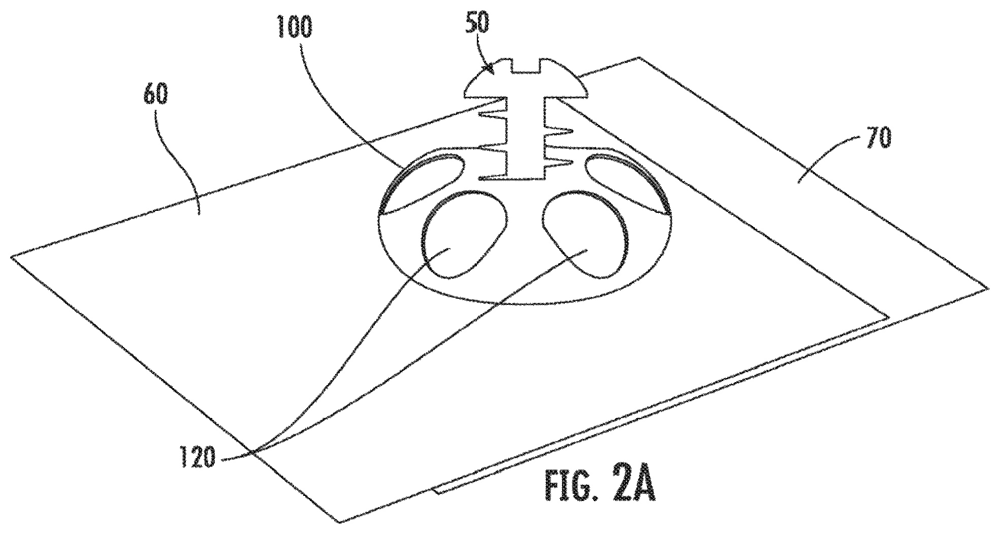 Patent US12359432 Figure 3 – Fastener plate for securing an underlayment to a roof surface