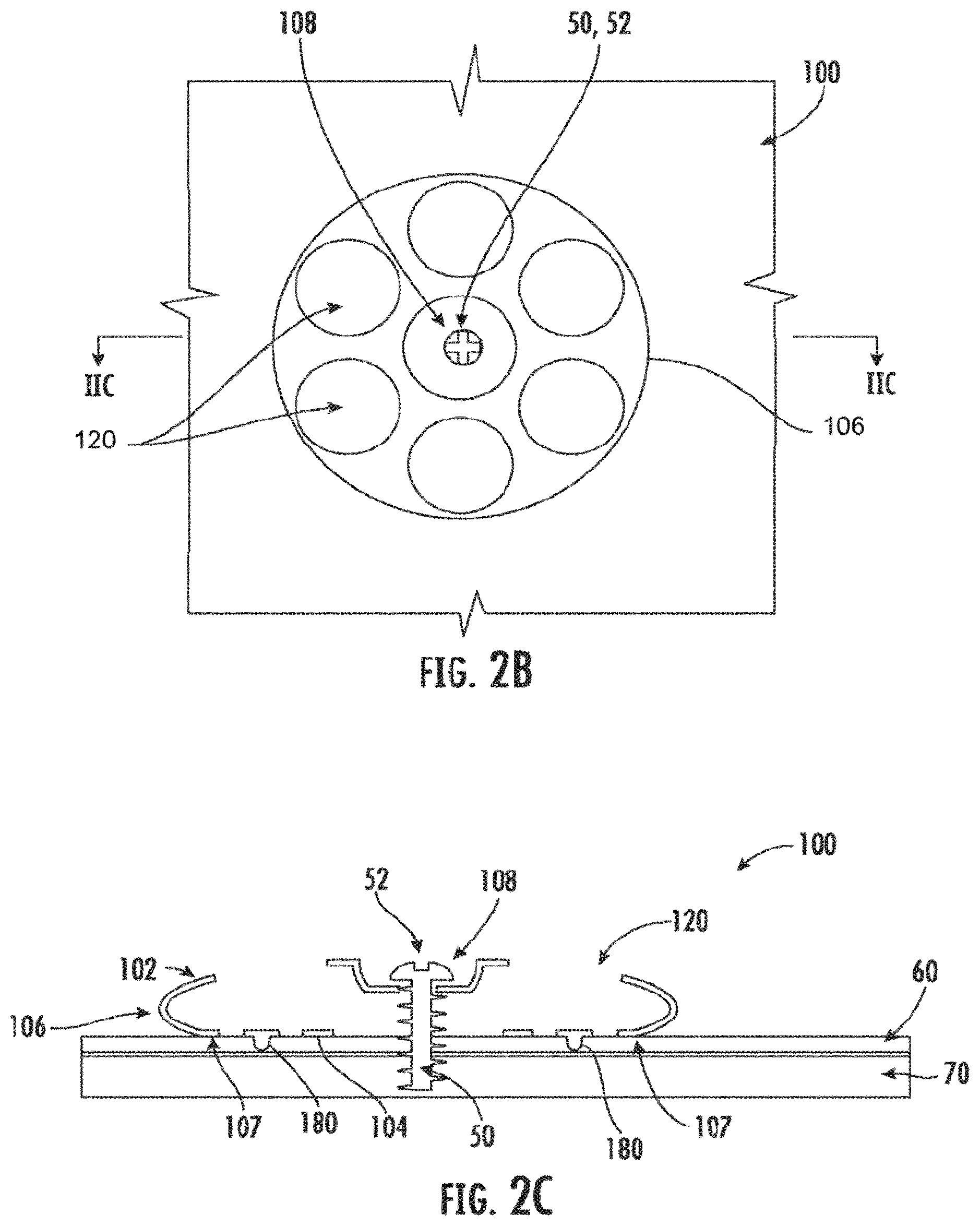 Patent US12359432 Figure 4 – Fastener plate for securing an underlayment to a roof surface