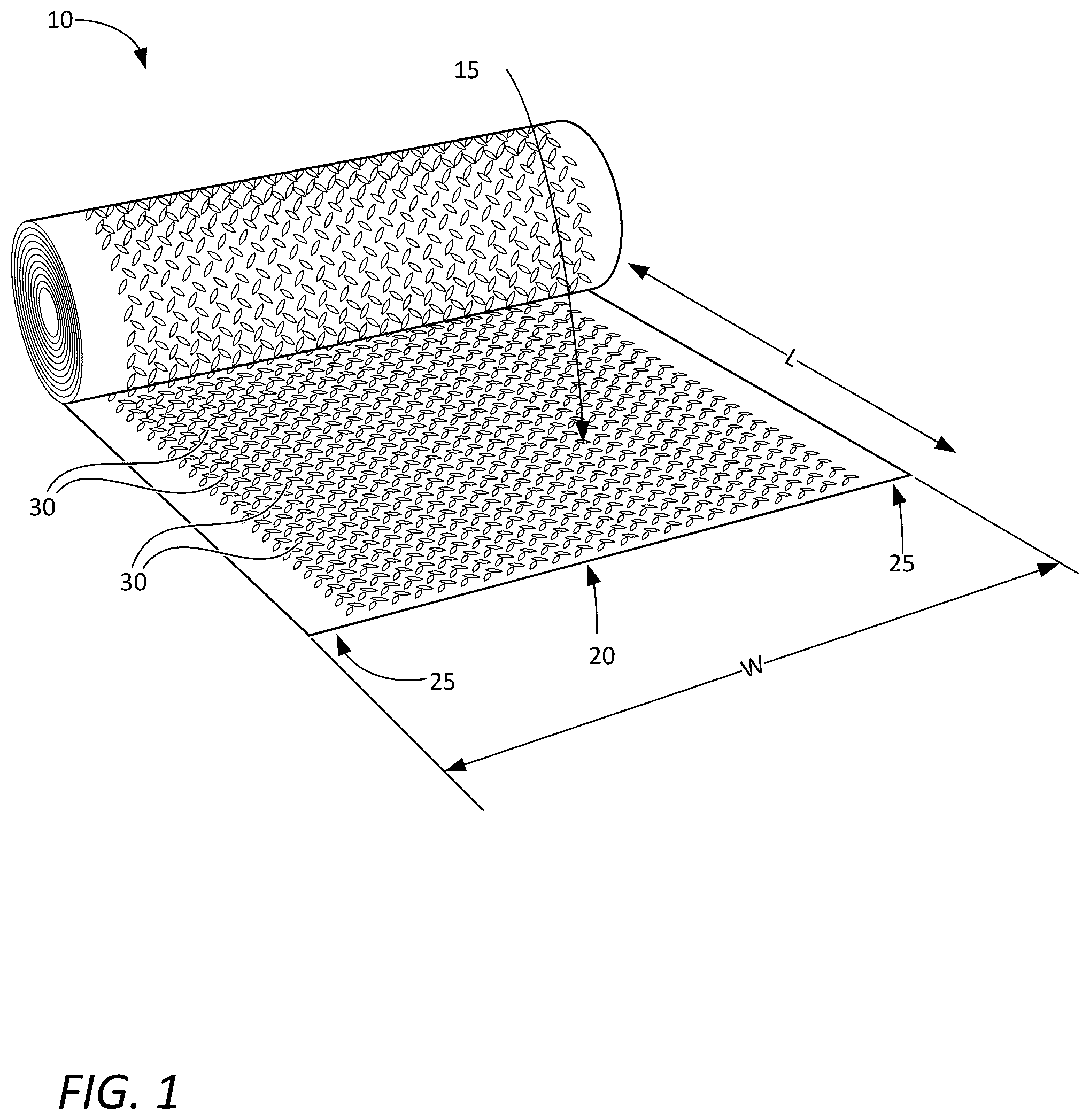 Patent US12359433 Figure 1 – Walkway roll