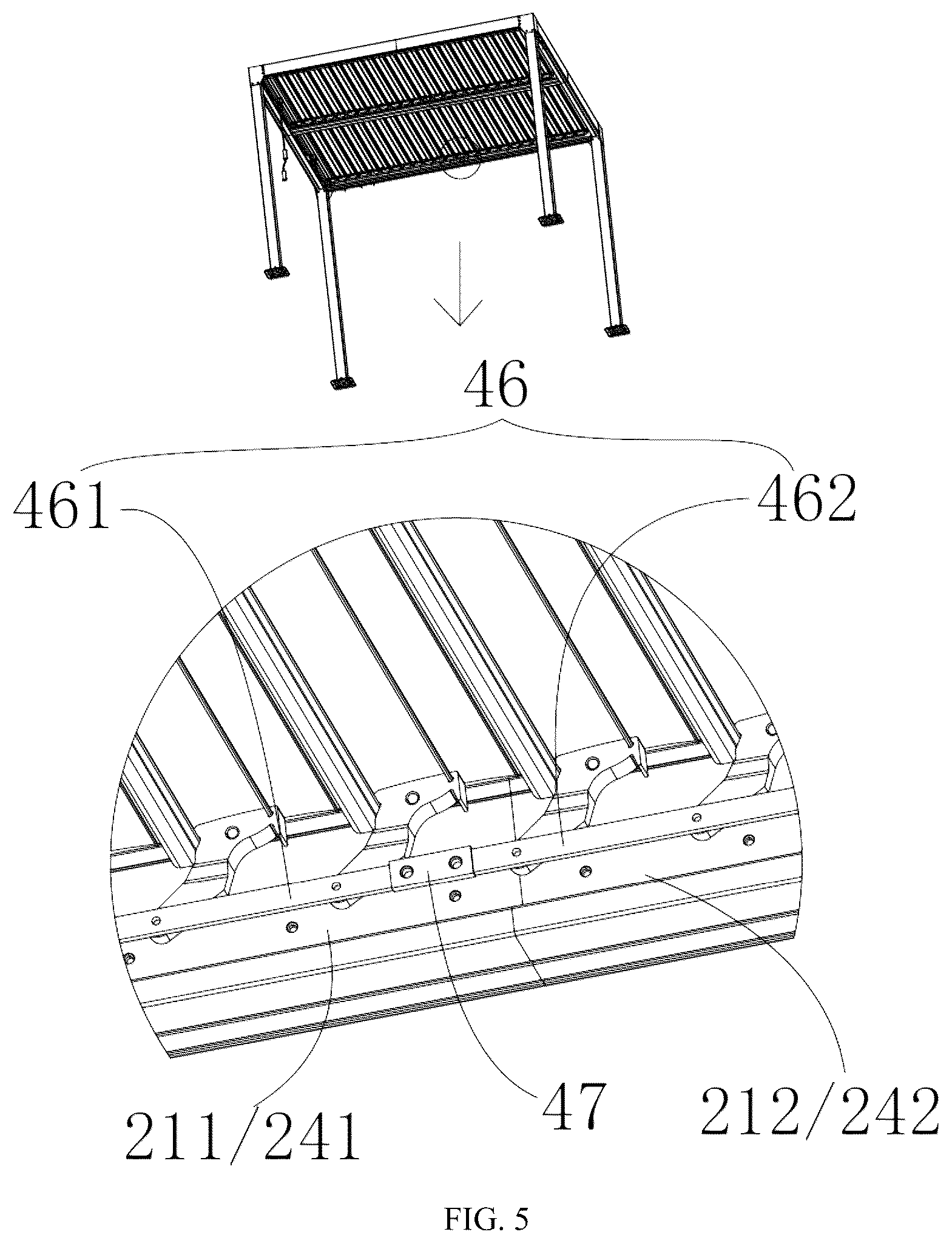 Patent US12359438 Figure 5 – Sunshade canopy