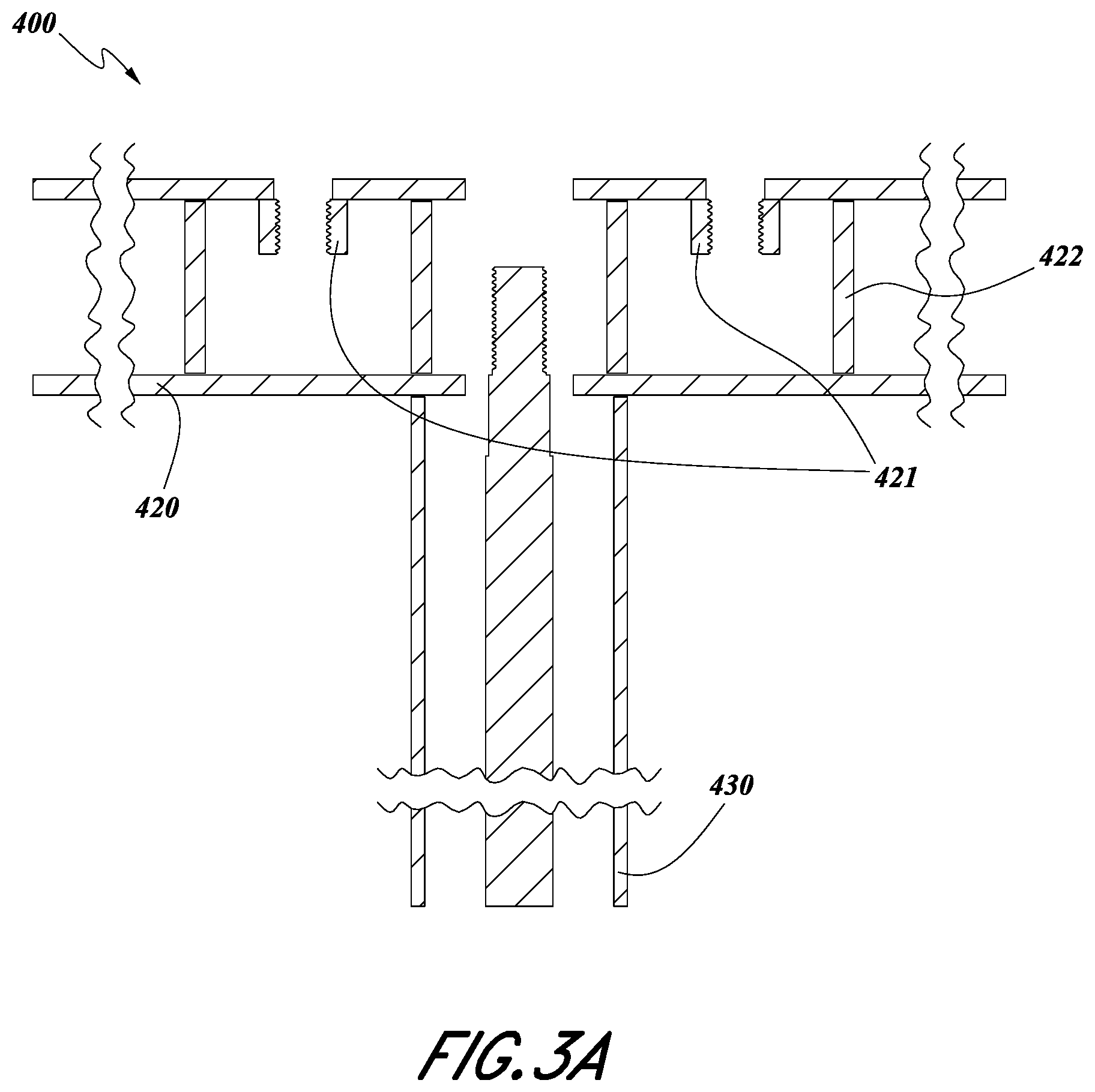 Patent US12359439 Figure 4 – Modular construction connection mechanism