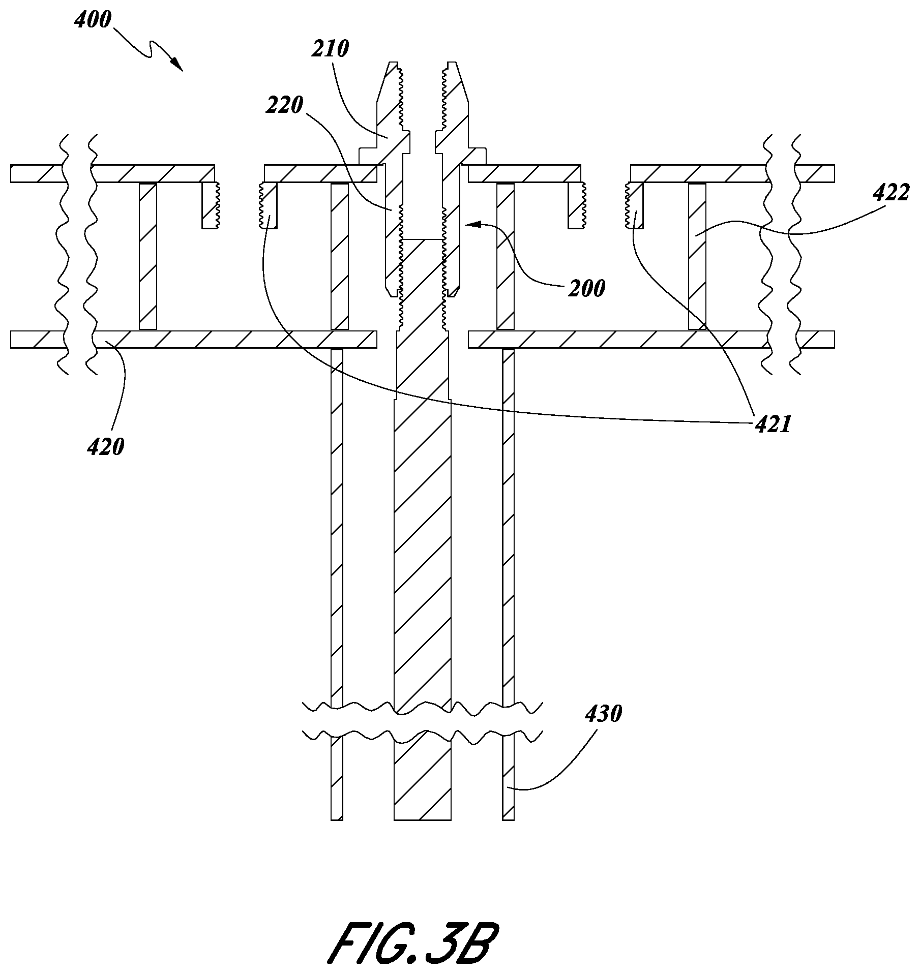 Patent US12359439 Figure 5 – Modular construction connection mechanism