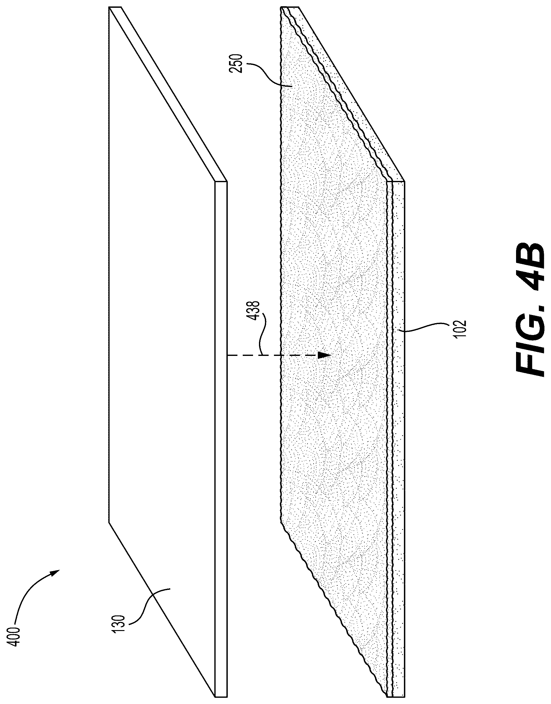 Patent US12359442 Figure 5 – Reinforced porcelain panel product for enhanced structural protection