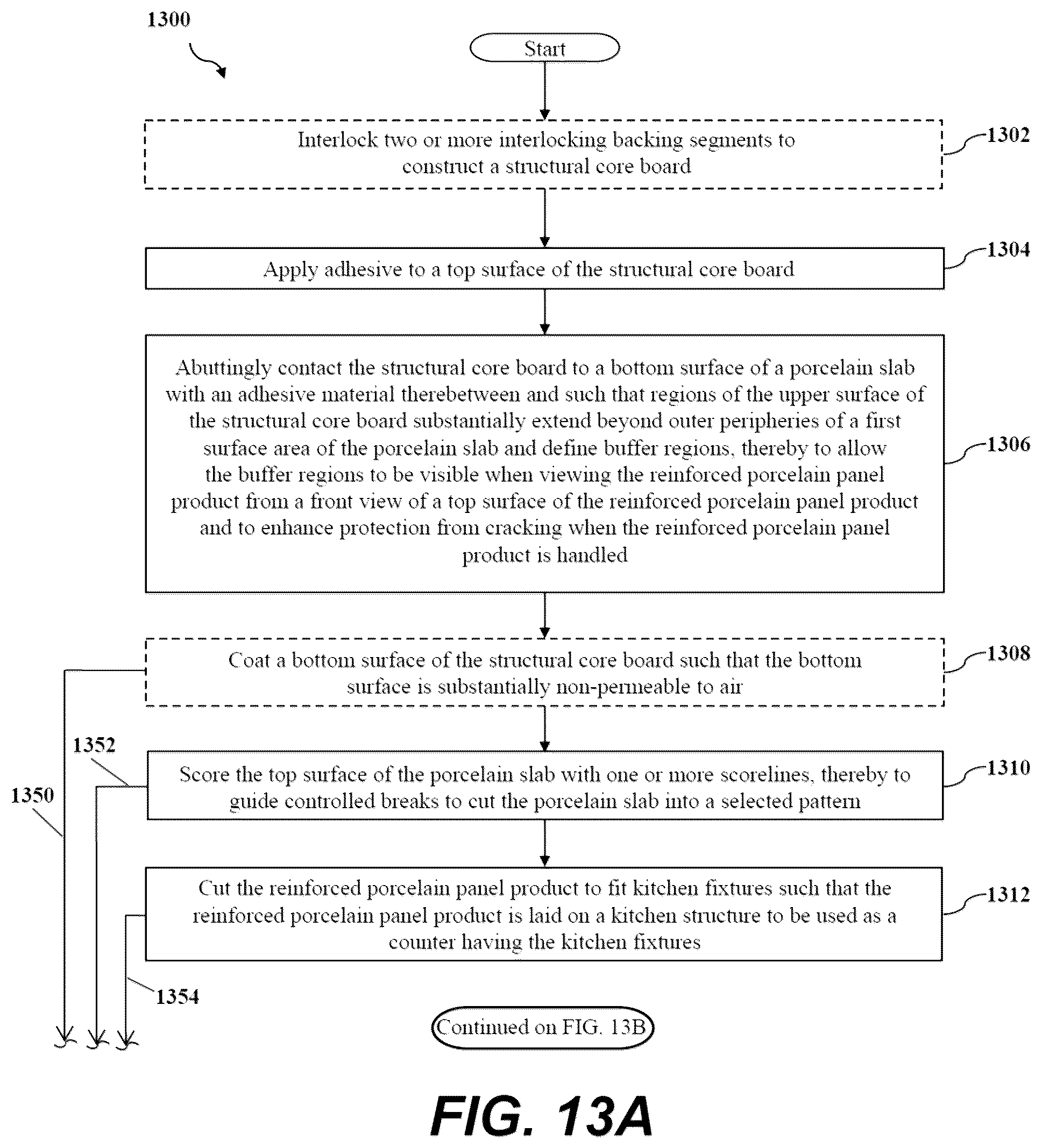 Patent US12359442 Figure 17 – Reinforced porcelain panel product for enhanced structural protection