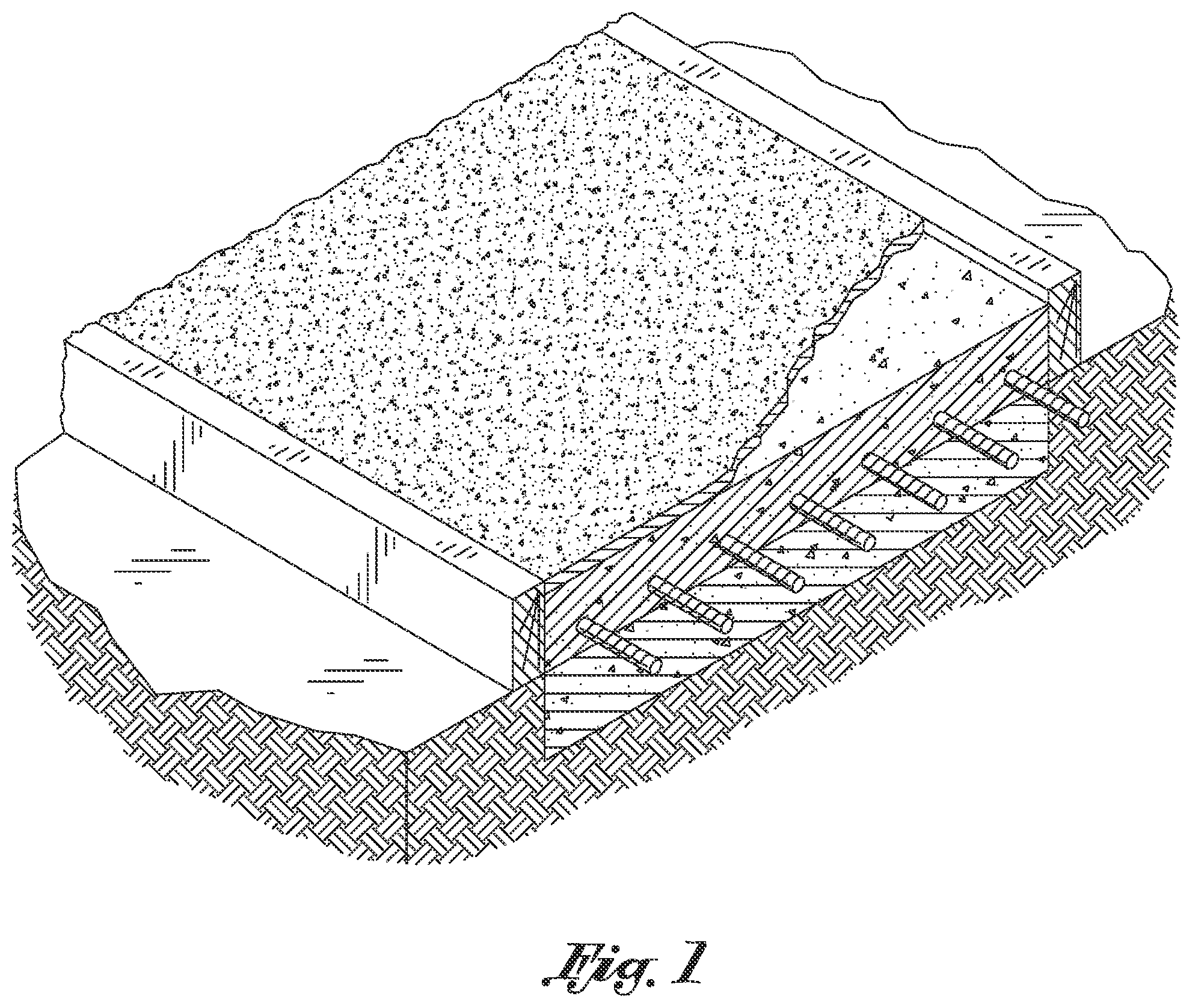 Patent US12359448 — Architectural concrete and method of forming the same — Figure 1