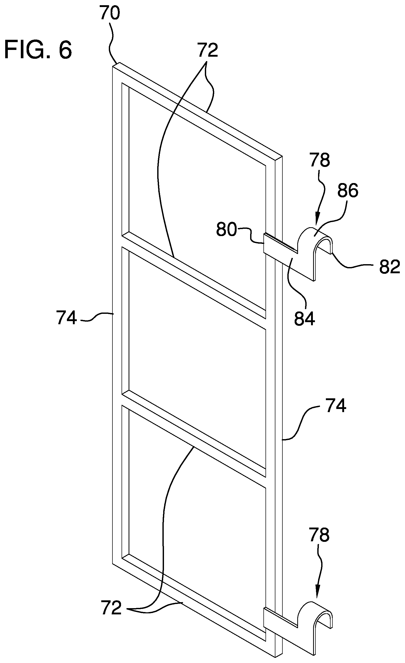 Patent US12359450 Figure 5 – Scaffold safety assembly