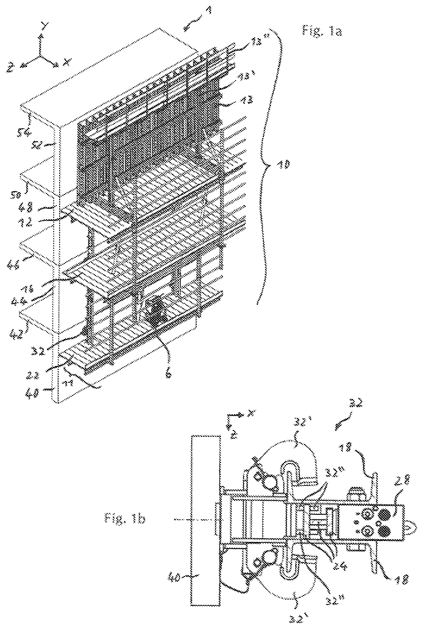 Patent US12359451 Figure 1 – Assembly consisting of a climbing rail and a climbing lift rail for a rail-guided