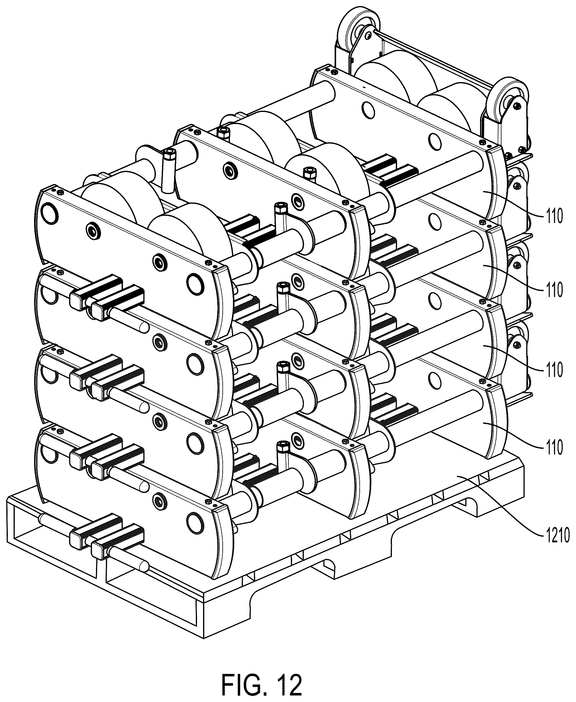 Patent US12359452 Figure 10 – Fall protection system and guardrail post assembly therefor