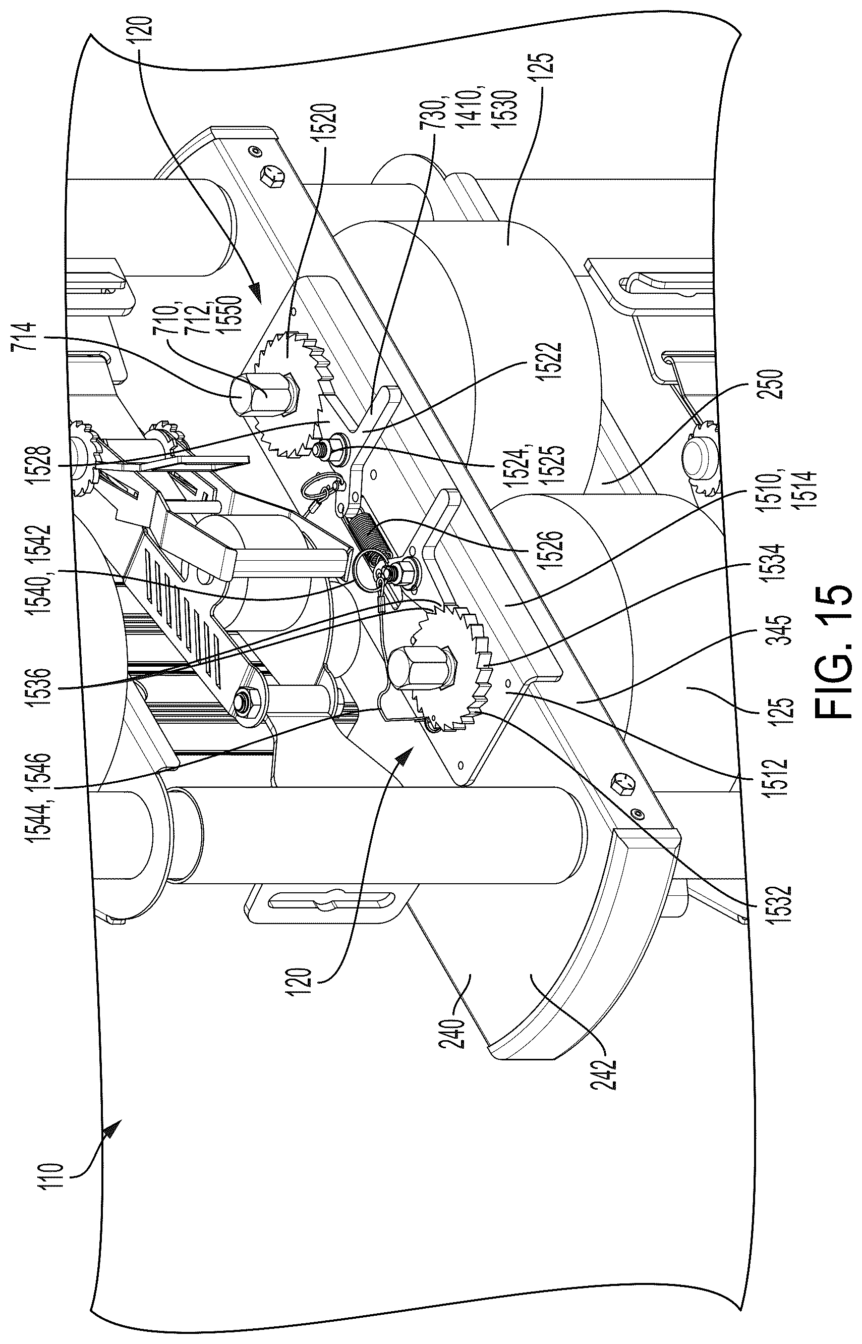 Patent US12359452 Figure 13 – Fall protection system and guardrail post assembly therefor