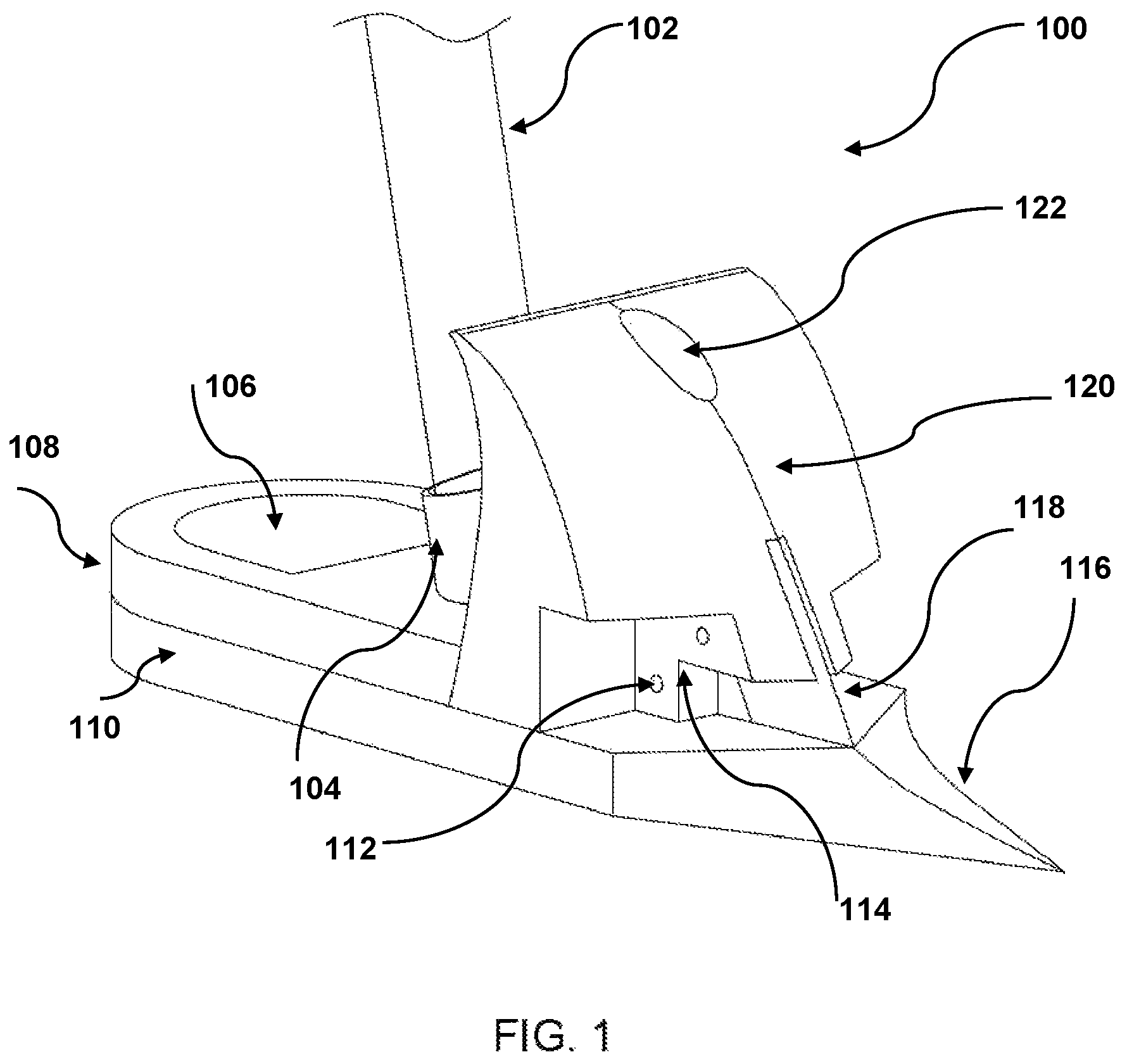 Patent US12359453 Figure 1 – Carpet cutting apparatus and a method and system for removing carpet bonded to a floor
