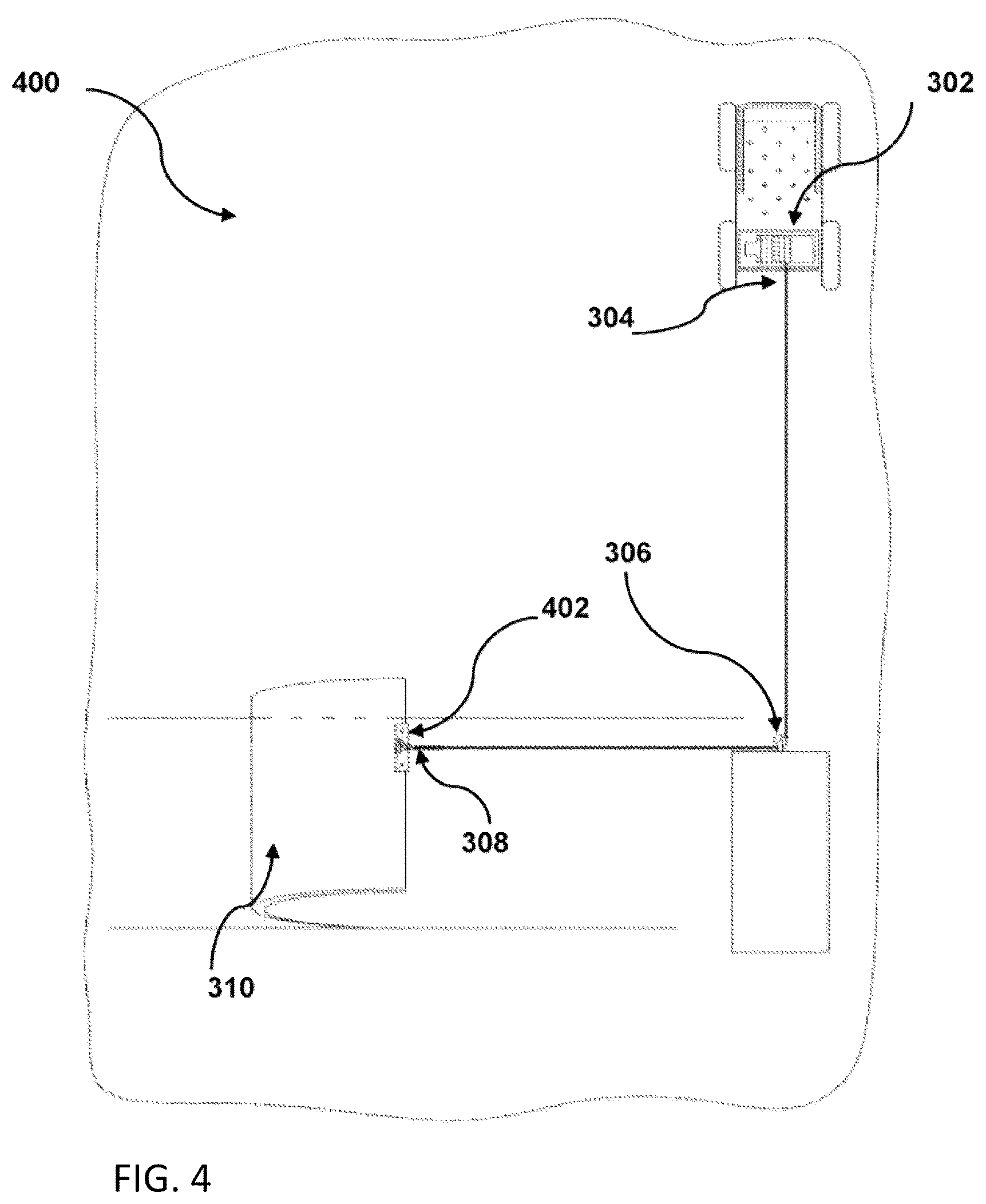 Patent US12359453 Figure 4 – Carpet cutting apparatus and a method and system for removing carpet bonded to a floor