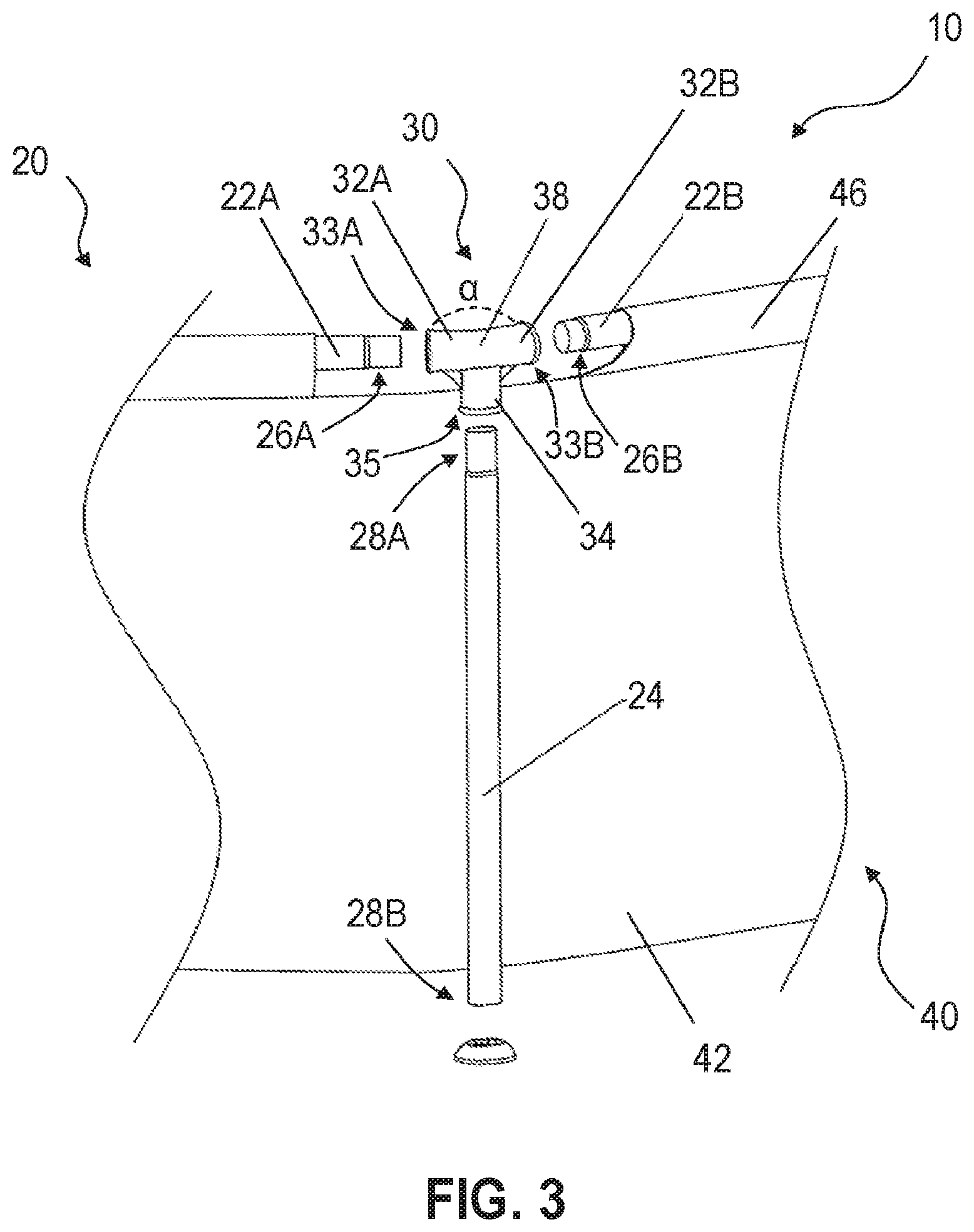 Patent US12359454 Figure 3 – Joint for above ground pool frame