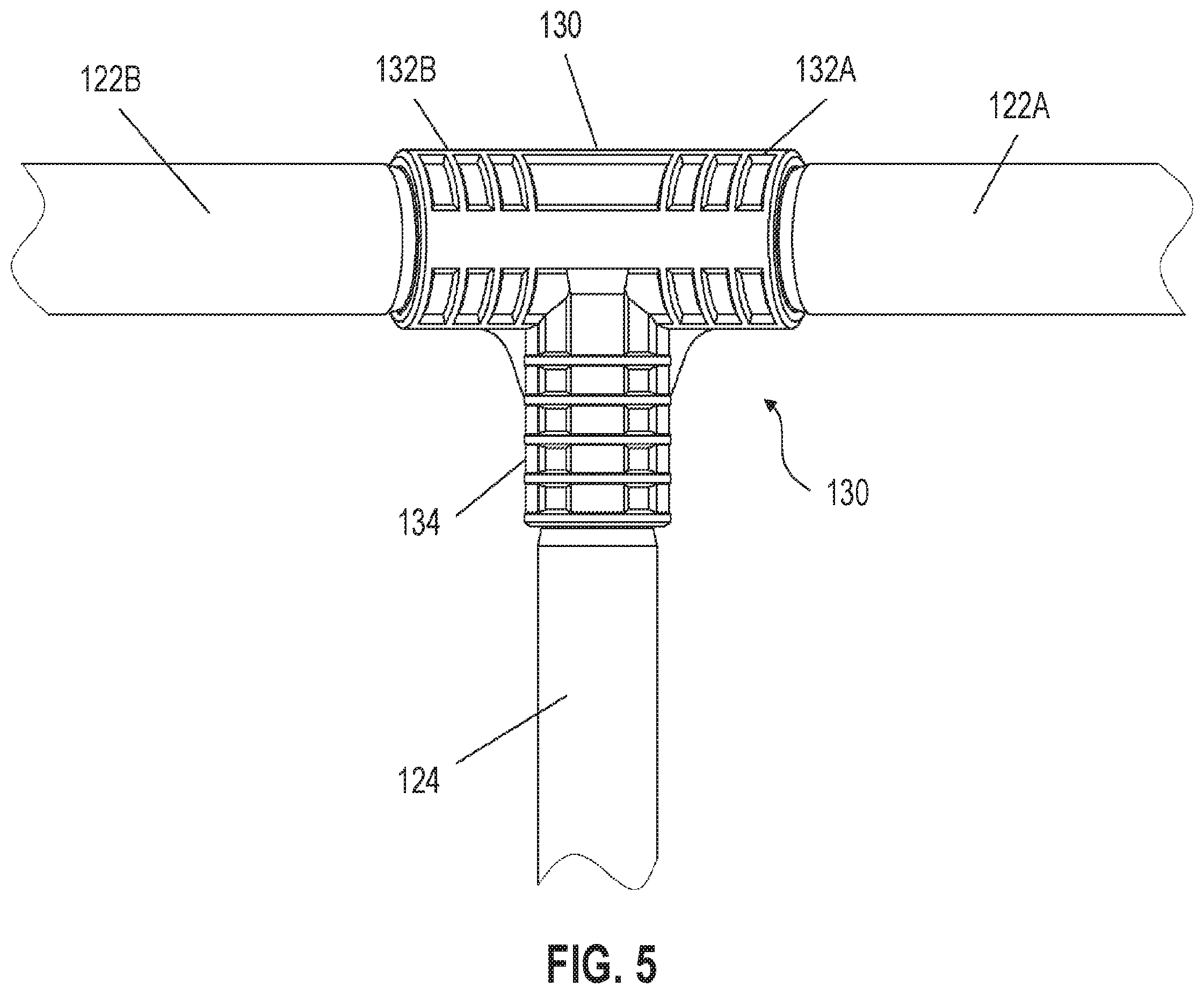 Patent US12359454 Figure 5 – Joint for above ground pool frame