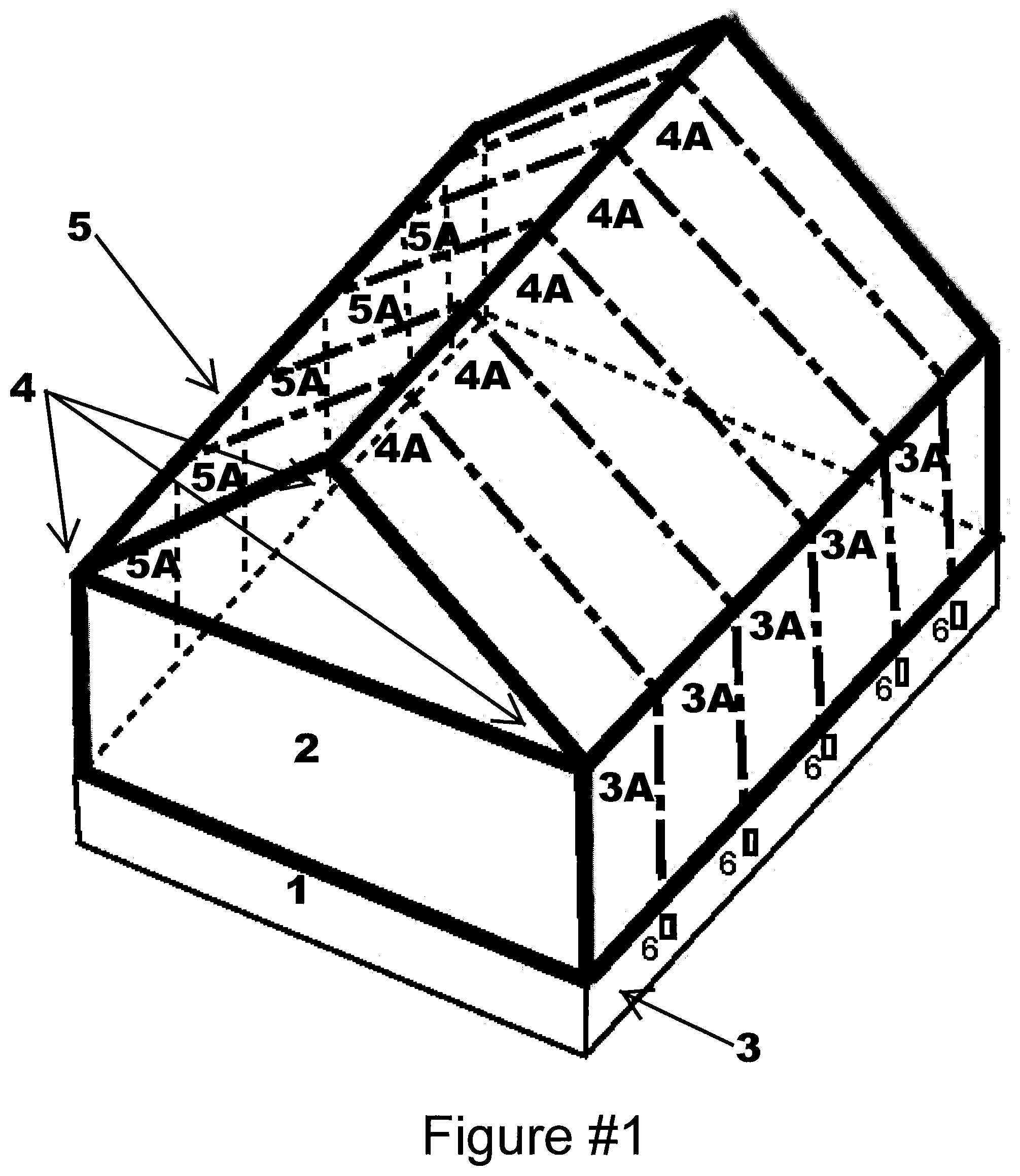 Patent US12359458 Figure 1 – Apparatus for unifying structural continuous load paths and reinforcing a roofing structural system utilizing super high tensile strength tape and plastic attachment mechanisms