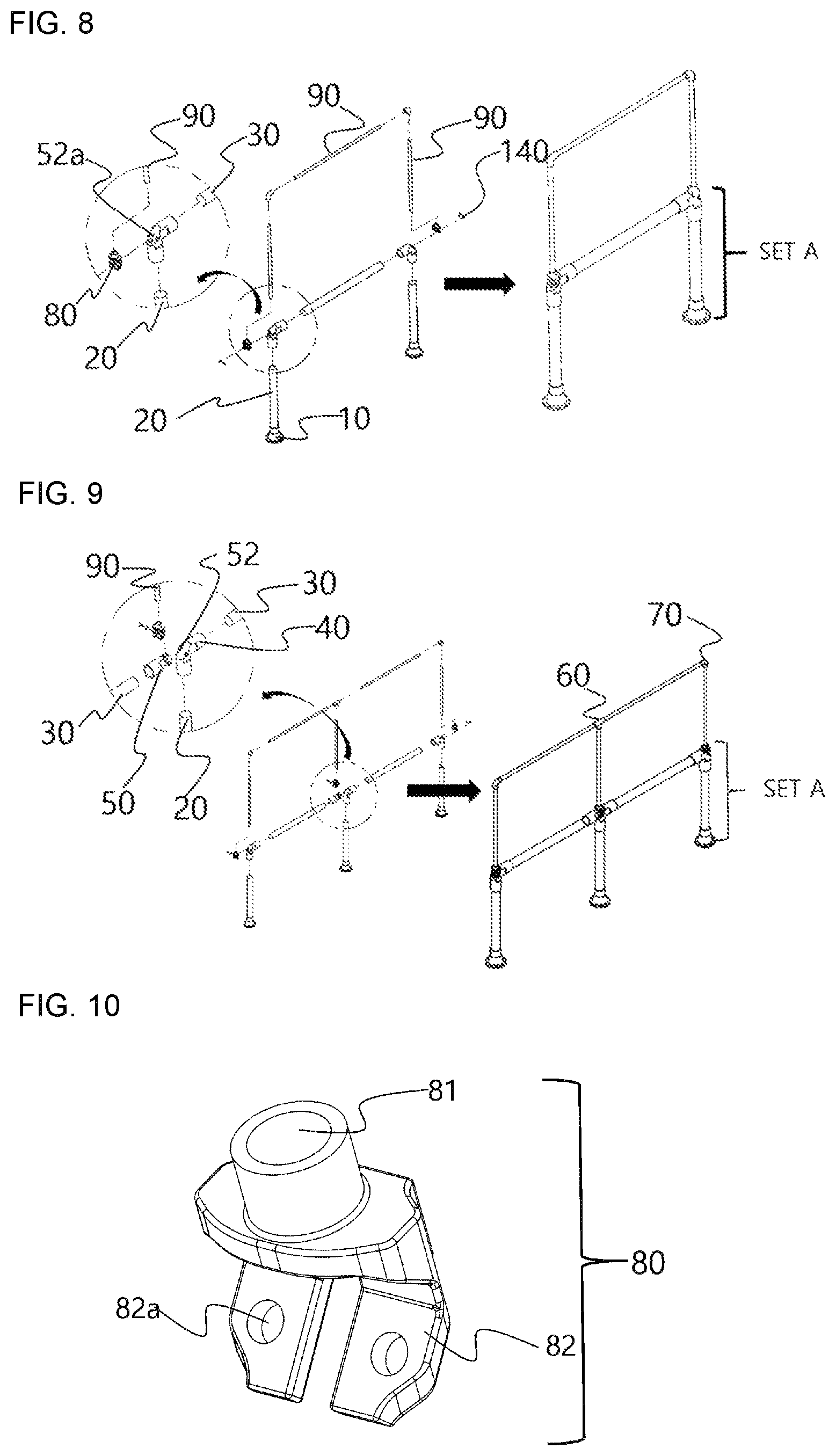 Patent US12359459 Figure 4 – Bollard fence