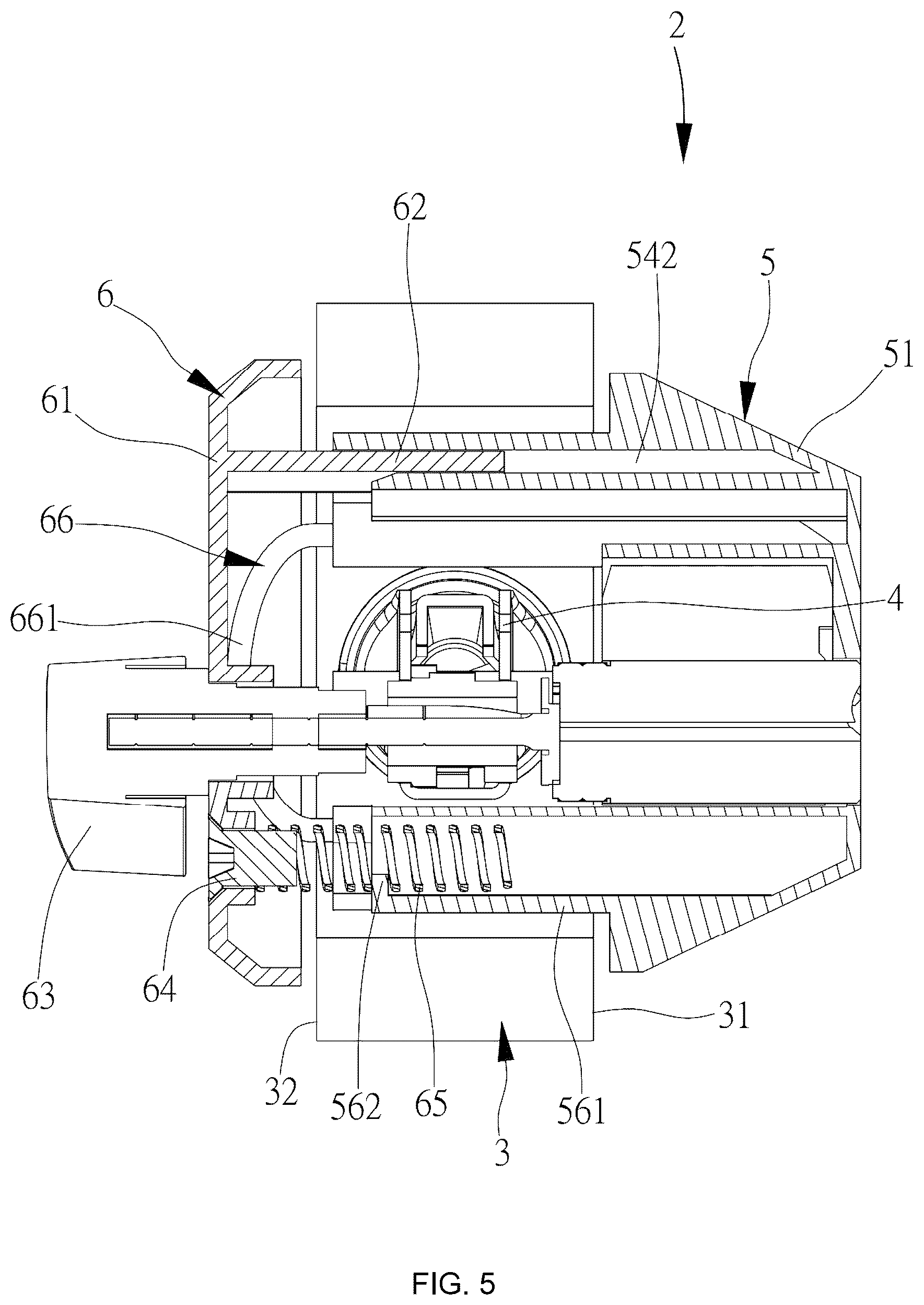 Patent US12359460 Figure 5 – Door lock