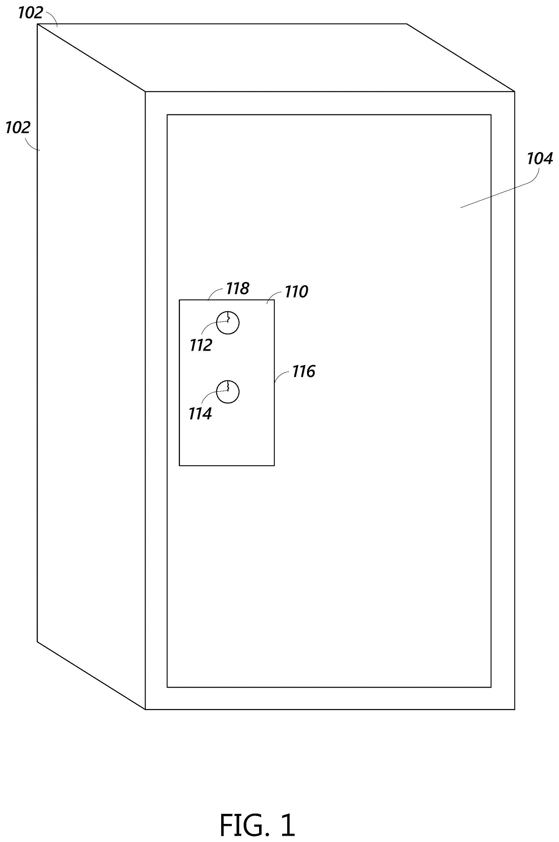 Patent US12359461 — Key capture lock — Figure 1